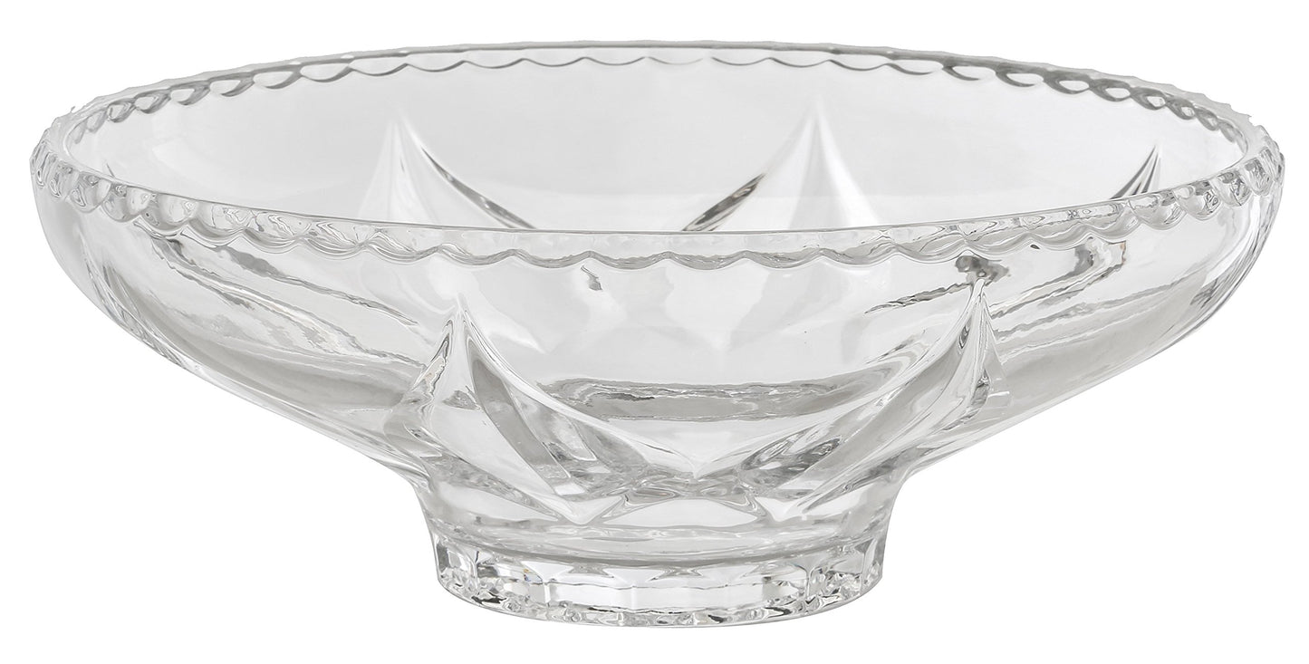 Amlong Crystal Crystal Fruit Bowl, 12.5 inch Diameter