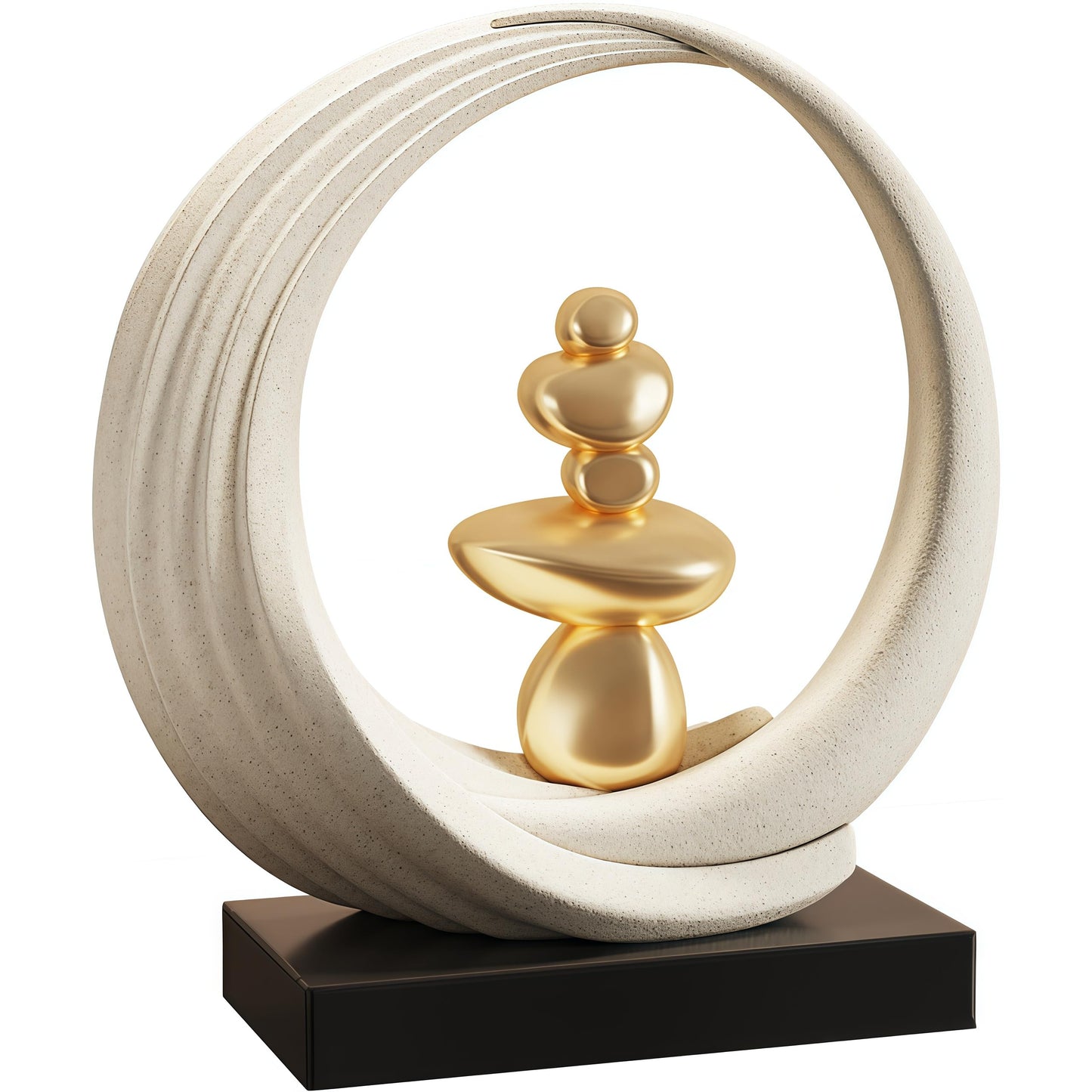 XGZY Feng Shui Wealth Statue, Lucky Circular Decorations,Decor for Attracting Wealth Spiritual Decor, for Living Room, Office, Shelves