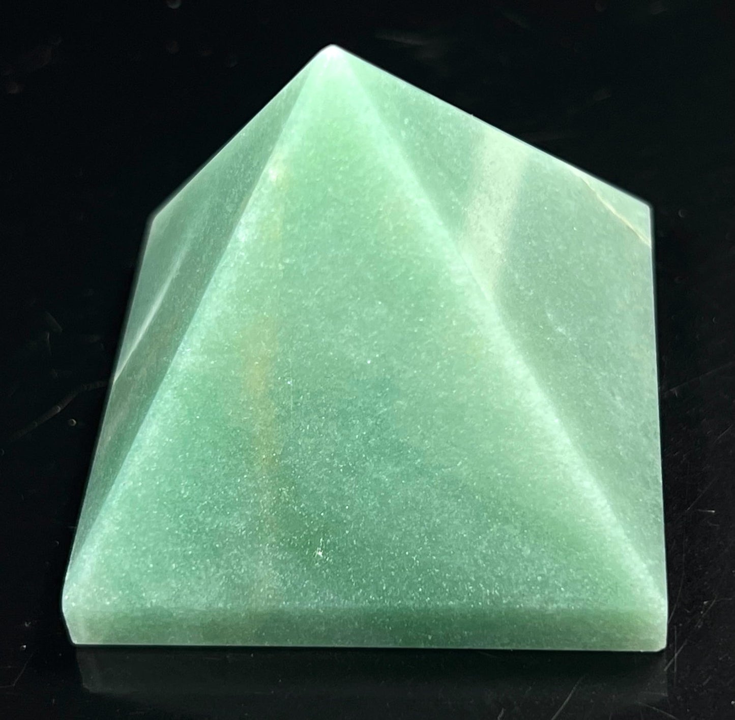 Energized Gemstones Pyramids Approx 1.75"-2" Inches - Healing Gemstone Crystals - Lapis Crystal Quartz Green Jade Fluroite Iolite Pyrite Aventurine Amethyst Tourmaline Citrine (Green Aventurine)
