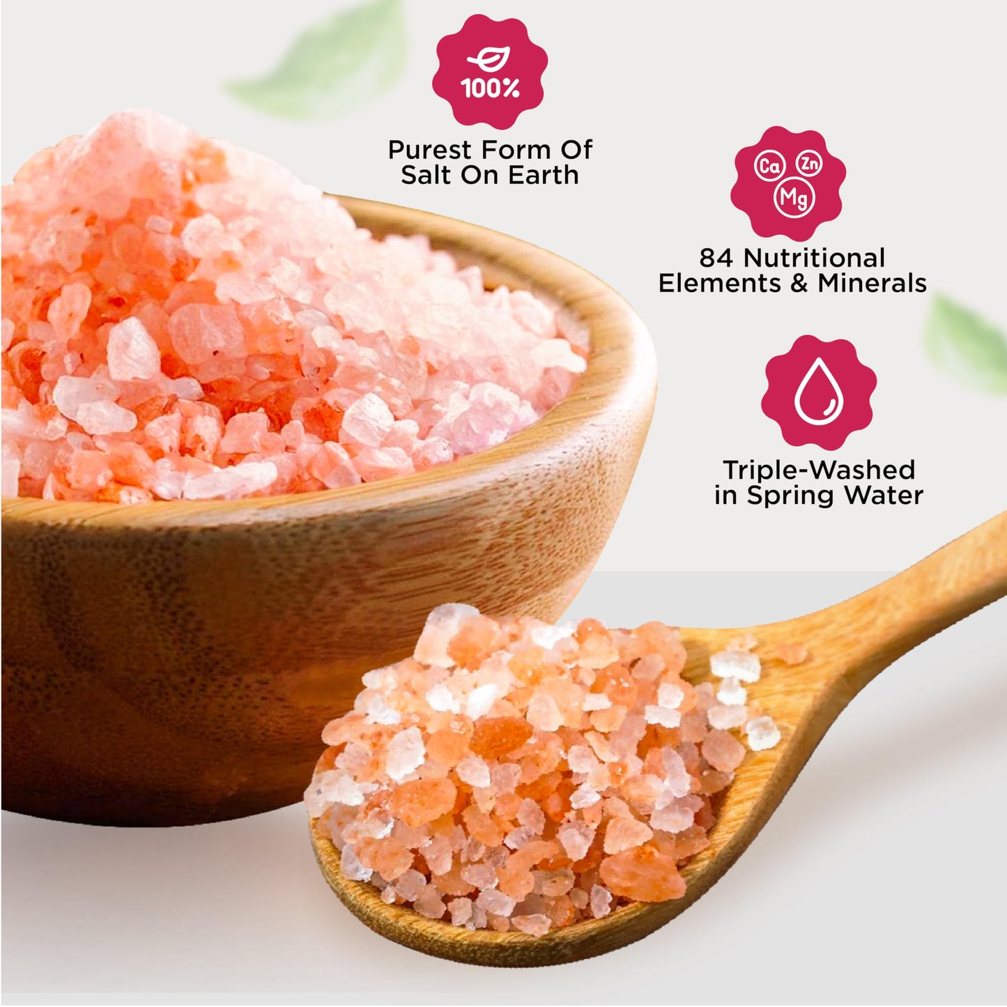 PURE NATURE Himalayan Pink Salt Coarse Grain 5 lb Bulk Bag – Natural Pink Himalayan Rock Salt for Grinder Refill, Cooking, and Seasoning, Coarse Pink Salt Crystals from Pakistan, Non-GMO