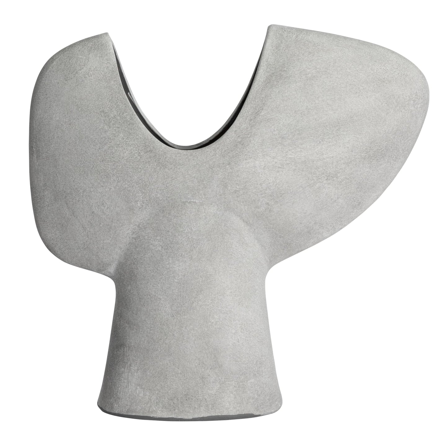 Bloomingville Modern Terracotta Abstract Vase, Grey