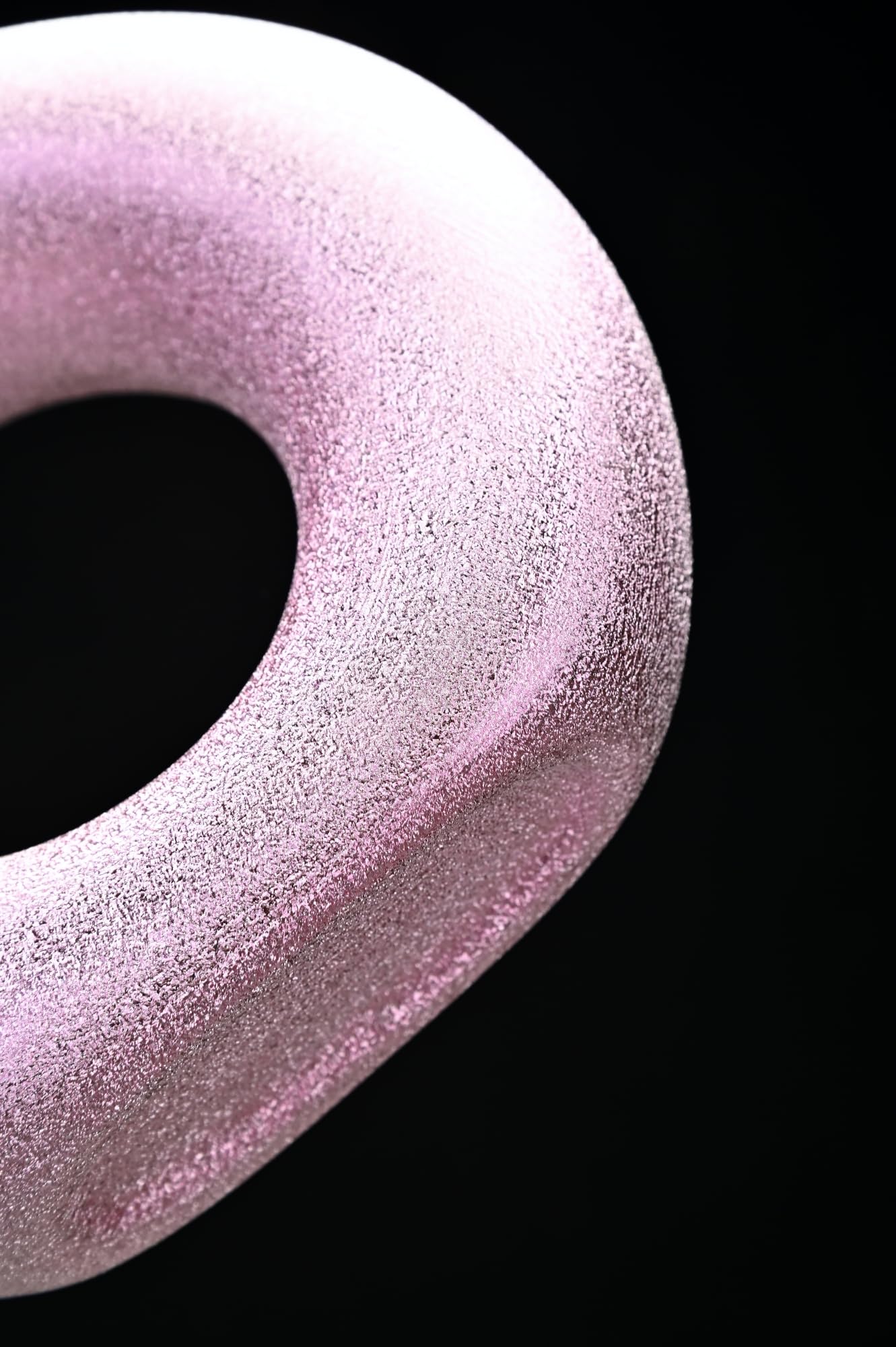 Modern Donut-Shaped Decorative Vases, Handmade Minimalist Boho ins Style, Modern Vase for Home Decor for Wedding Dinner Table Party Living Room Office Bedroom (Purple-Gold, Large + Small)