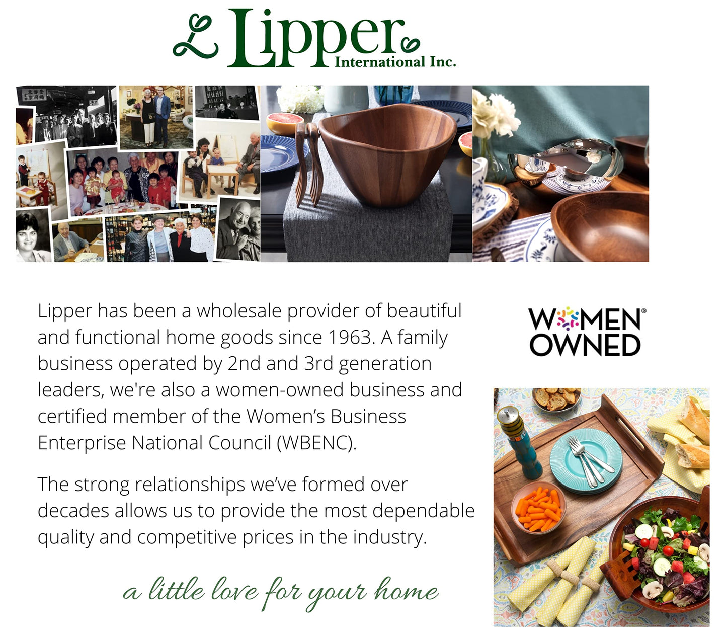Lipper International Acacia Wood 10" Kitchen Turntable