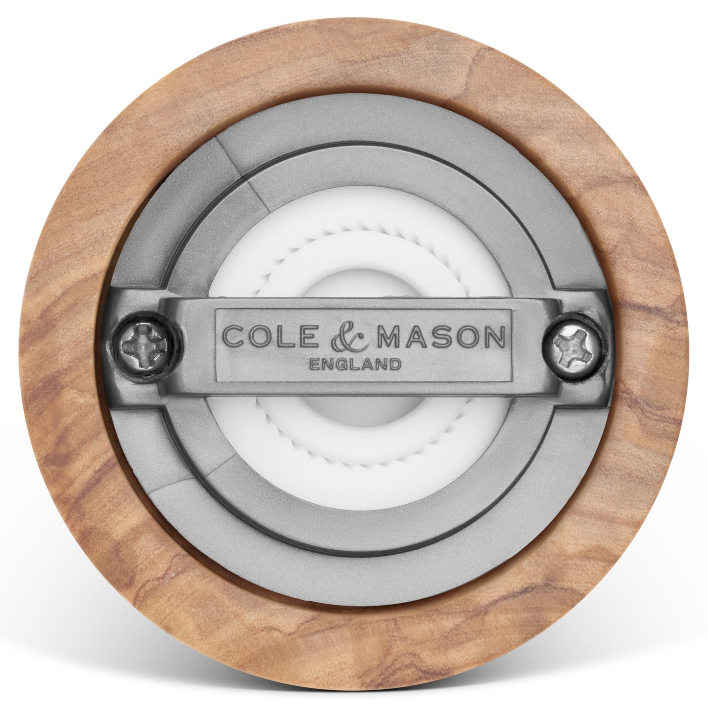 Cole & Mason Bromley Salt Mill, 6" - Salt Grinder with Ultra-Sharp Grinding Mechanism - Flavor-Enhancing Salt Shaker - Refillable Mill with Adjustable Grinding - Olive Wood, Salt Mill
