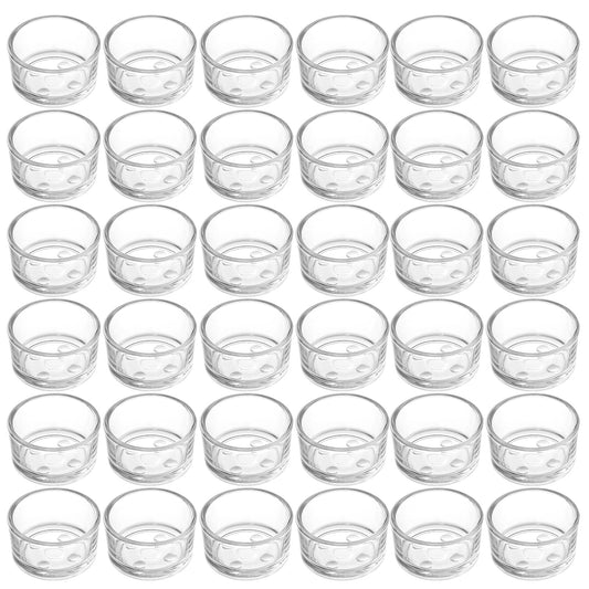 ZEAYEA Set of 36 Glass Tealight Candle Holder, Small Clear Votive Candle Holders for Weddings, Parties, Table Centerpieces, Dinner, Home Decoration, Candle Mould