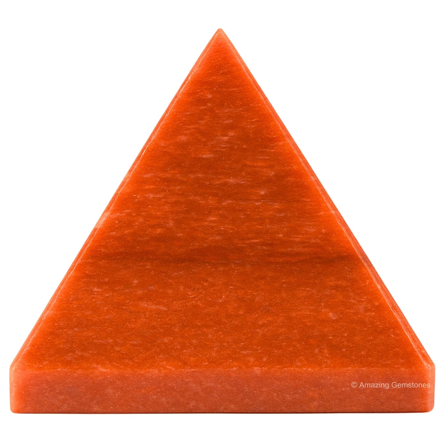 Amazing Gemstone Carrot Jasper Pyramid Crystal Healing Stones - 2" Great Pyramid Figurine of Natural Stone Pyramid for Meditation, Reiki, Chakra Balancing and Crystal Pyramids Grid