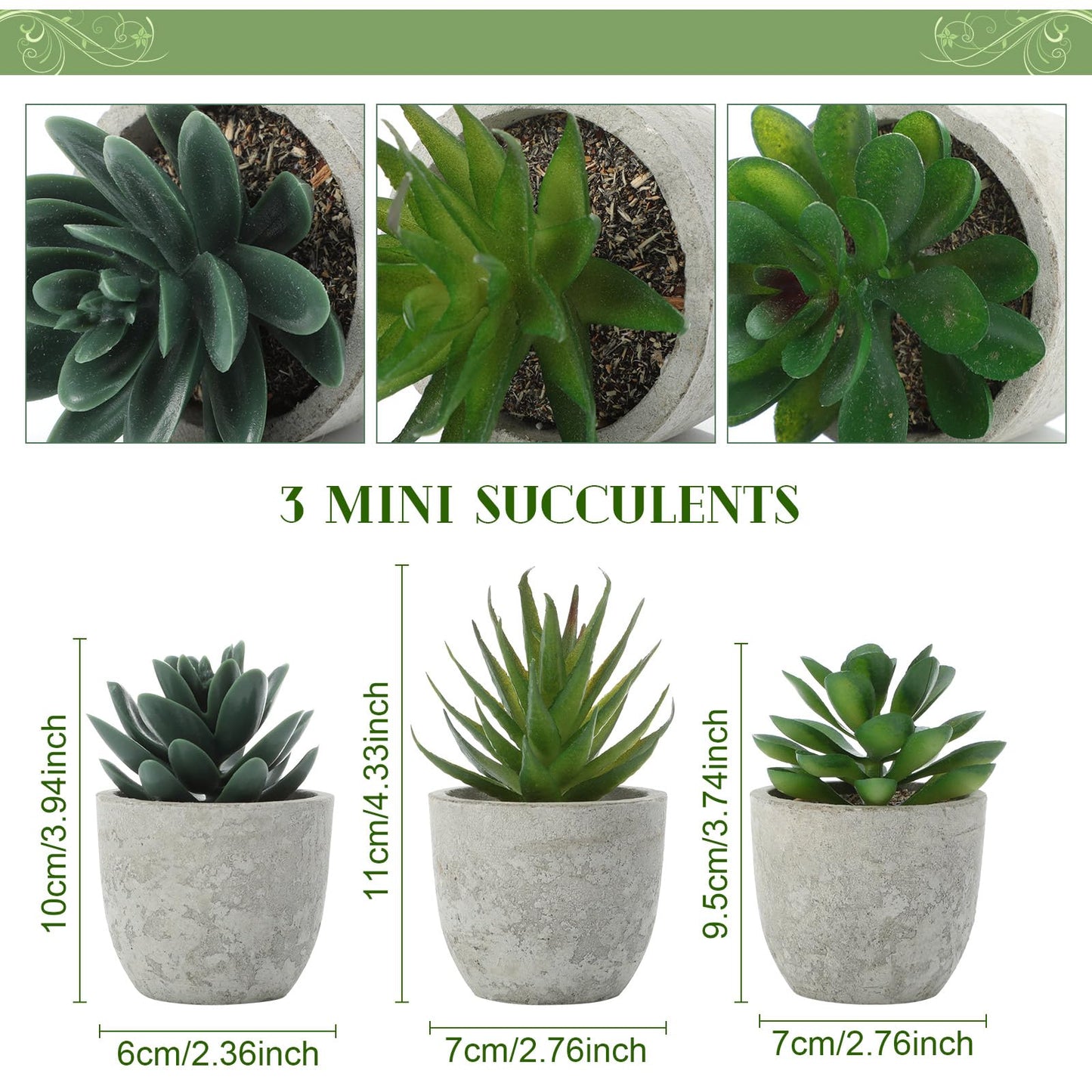 Chunful 6 Pack Small Artificial Greenery Potted Plants Indoor Mini Fake Eucalyptus Rosemary Succulents in Pulp Rustic Farmhouse Table Centerpiece for Shelf Bathroom Bedroom Kitchen Office