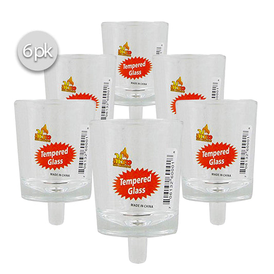 Ner Mitzvah Neironim Glass Shabbos Candle Holders - Premium Quality Clear Small Votive Cups, Standard Size for Neronim Shabbat Candles - Pack of 6
