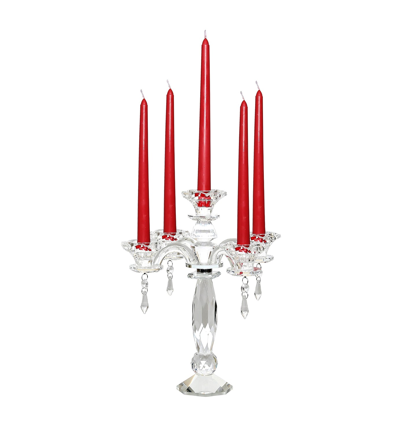 Amlong Crystal 5-Arm Crystal Candelabra