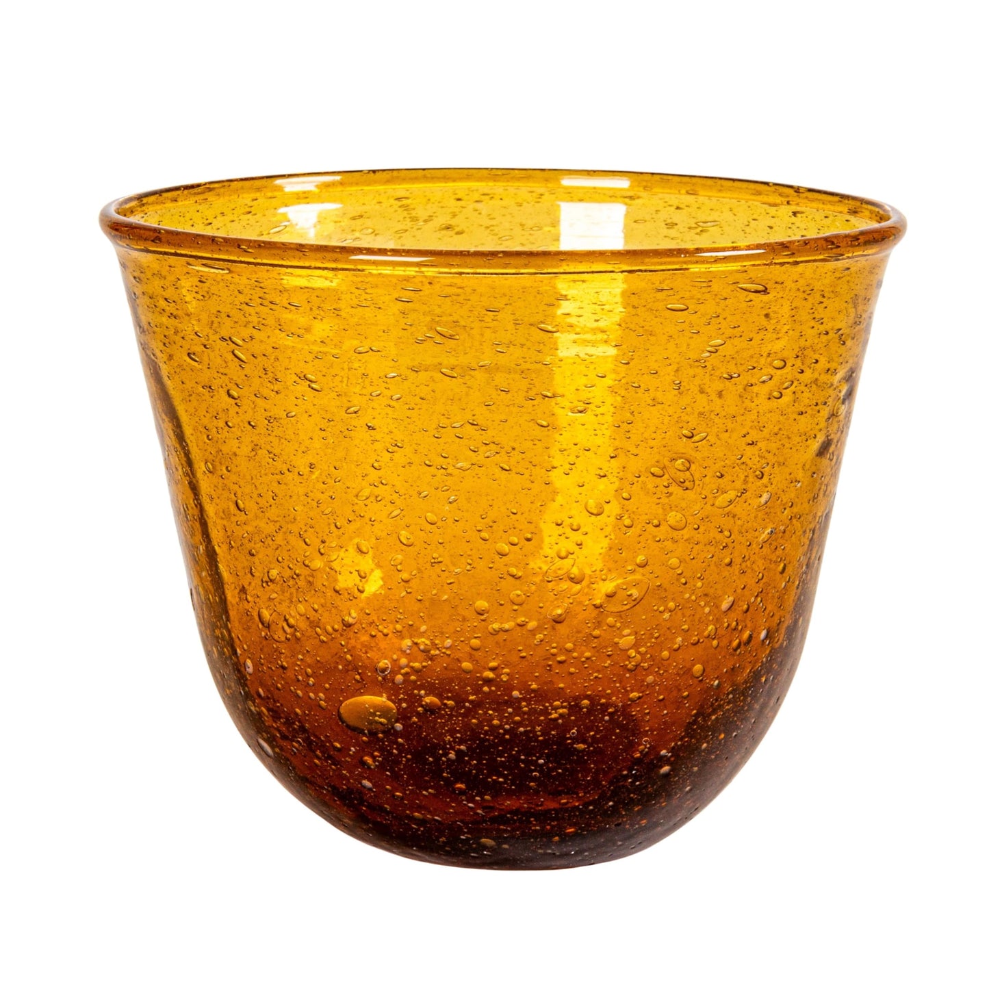 Creative Co-Op 12-Piece Hand-Blown Seeded Bowl/Drinking Glass, Multicolor