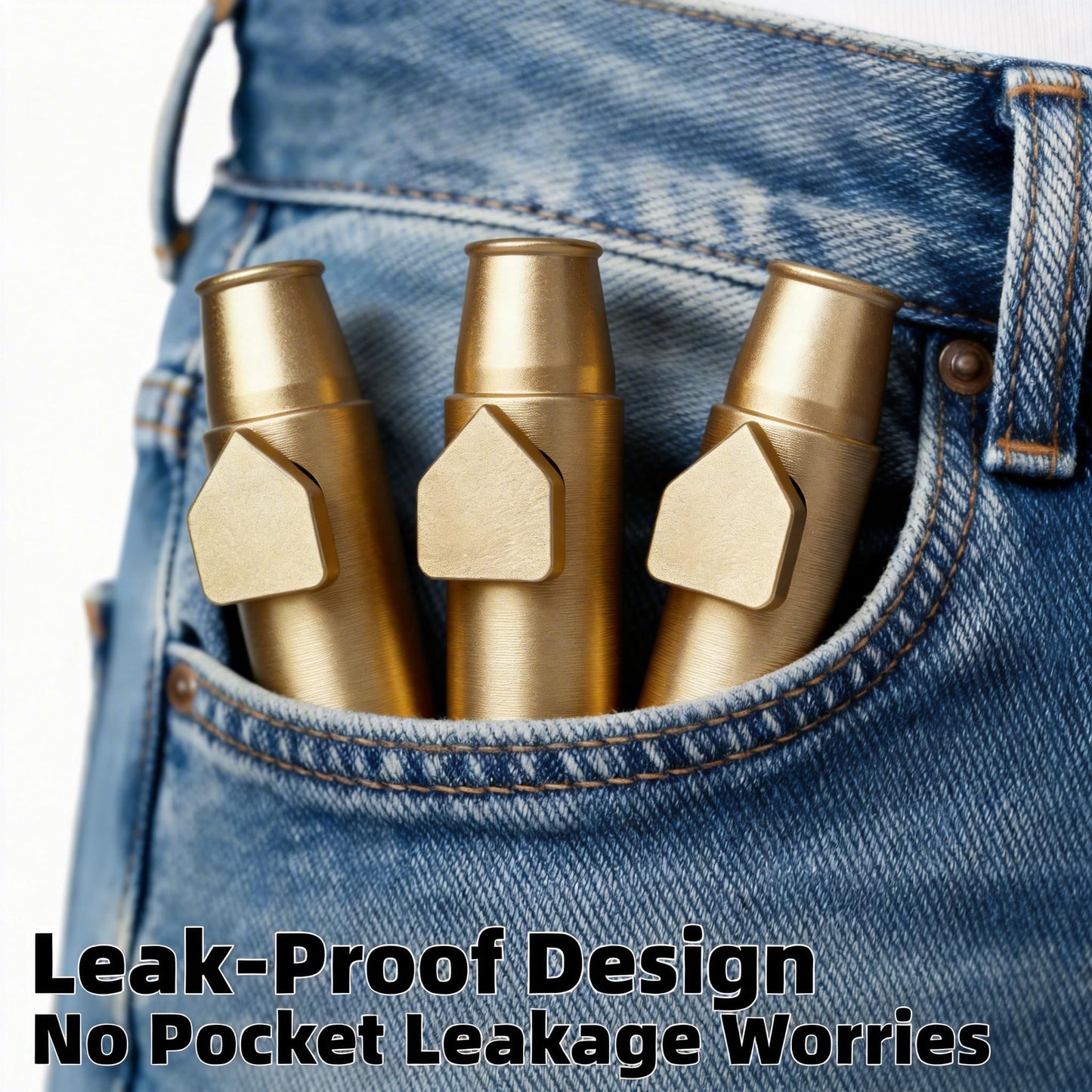 OakMsOik Mini Powder Dispenser with Leak-Proof Silicone Seal | 3-Pack Aluminum Vials | Portable Spice Container with Funnel | Travel-Friendly