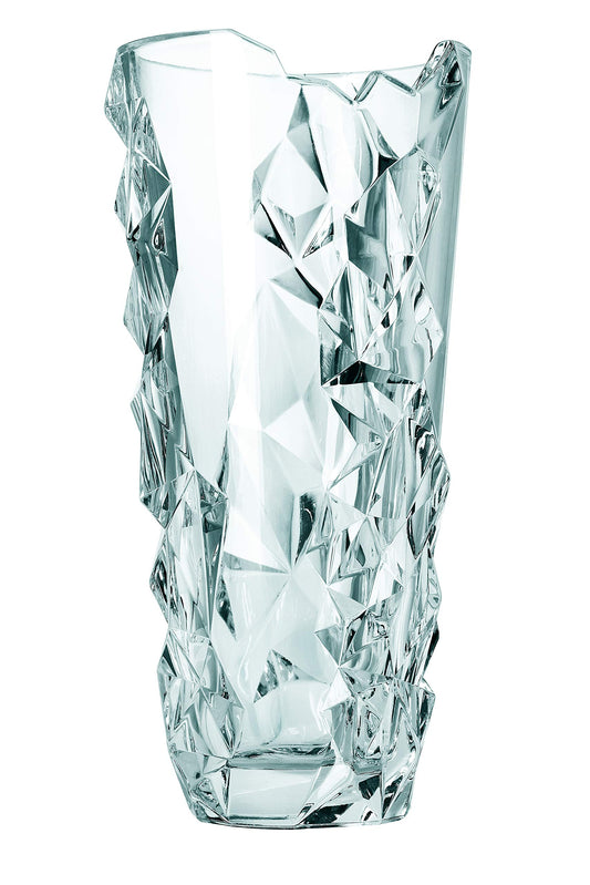 Spiegelau & Nachtmann Sculpture Collection, Crystal Vase, 13-Inch, Decorative Glass Vase for Flowers, Home Décor, and Centerpieces, Makes a Great Wedding, or Housewarming Gift, Clear