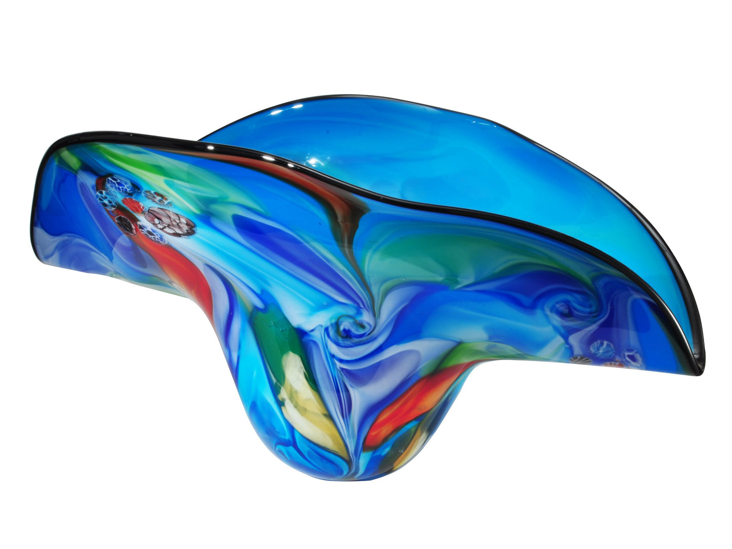 Dale Tiffany AV14076 Art Glass Accessories/Bowls Collection in Multi Finish, 8.00 inches, 16.5" x 8" x 8", Multicolor