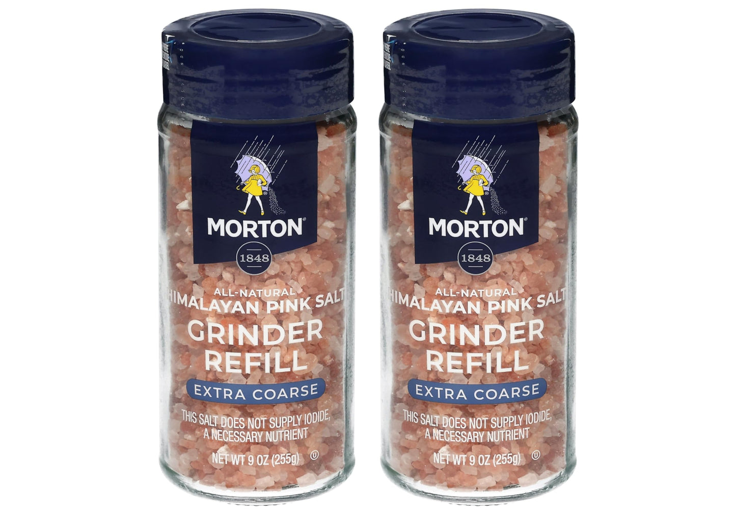 Morton Pink Salt Grinder Refill, 9oz, 2 Pack