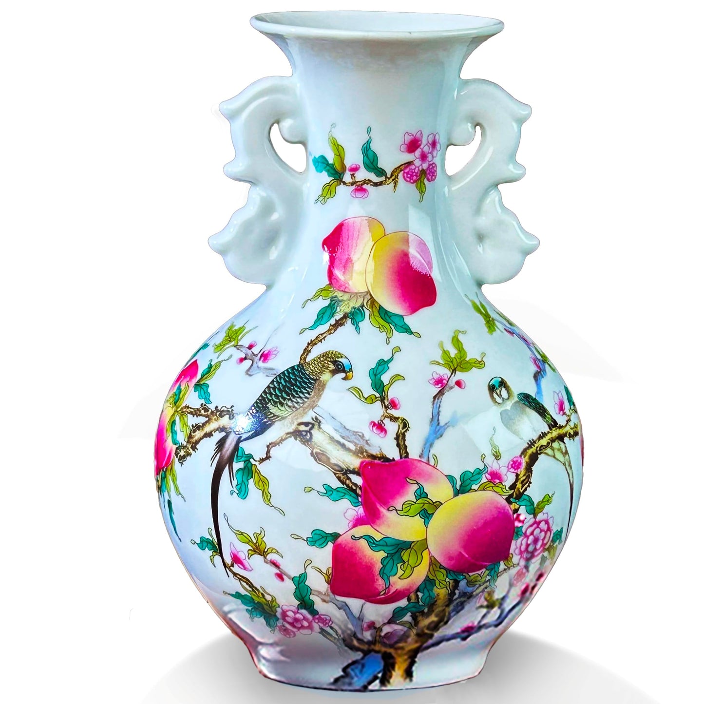 MTME Porcelain Figurines, Jingdezhen Decorative Flower vase, Ear Bottle, Home Decor, Wedding Gifts, Aesthetic Sculpture Home décor