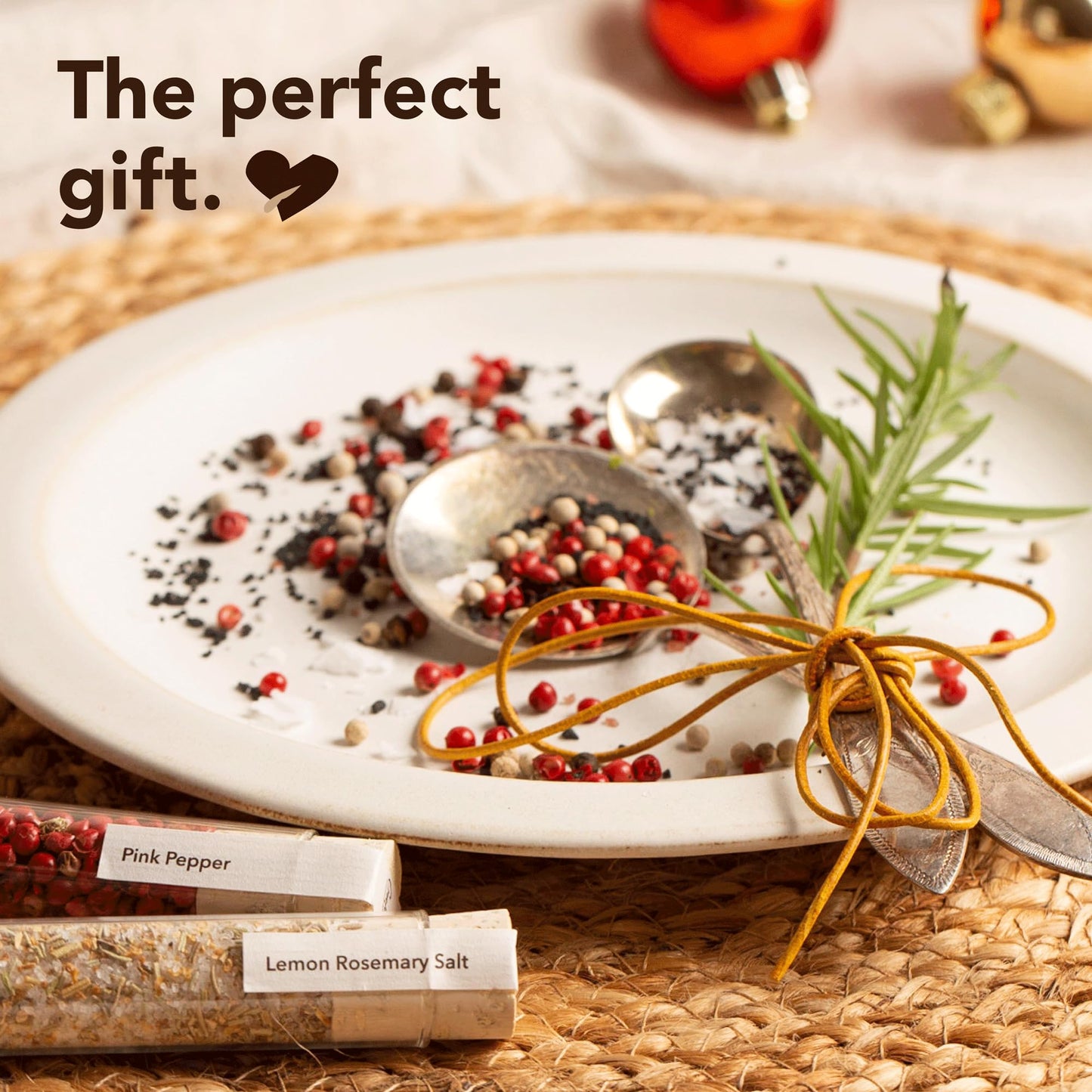Salt & Pepper Gift Box l Spice & Seasoning Set for Cooking l 6 Salts & 6 Peppers - Himalayan, Hawaiian, Lemon Rosemary, Tellicherry Pepper & More l Gift Set for Men & Women l Gift idea for Him, Her l Housewarming Gift