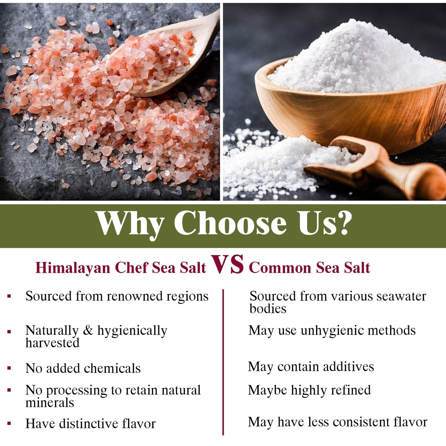 Himalayan Chef Himalayan Pink Salt - 5 lbs Fine Grain Plastic Jar - 100% Natural and Pure Gourmet Crystal - Contains 84 Essential Minerals | Kosher and Vegan Certified