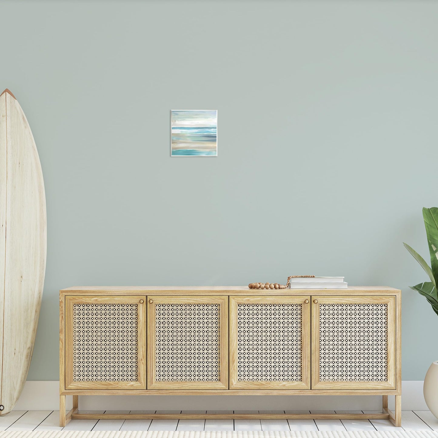 'Abstract Beach Sand Ocean Waves'| Wall Plaque Art