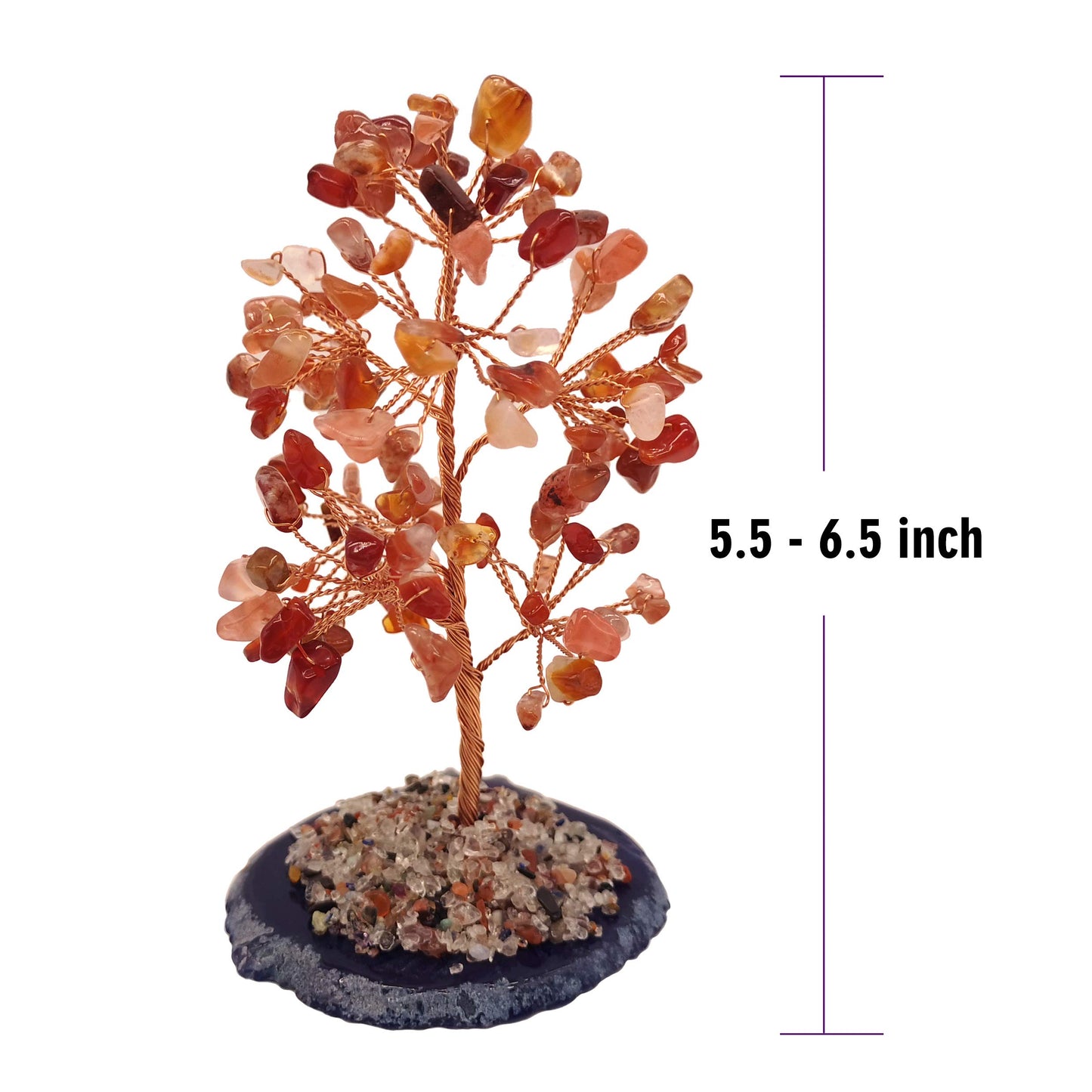 Mina Heal Crystal Gem Money Tree for Chakra Healing Feng Shui Meditation Good Luck Wealth & Prosperity