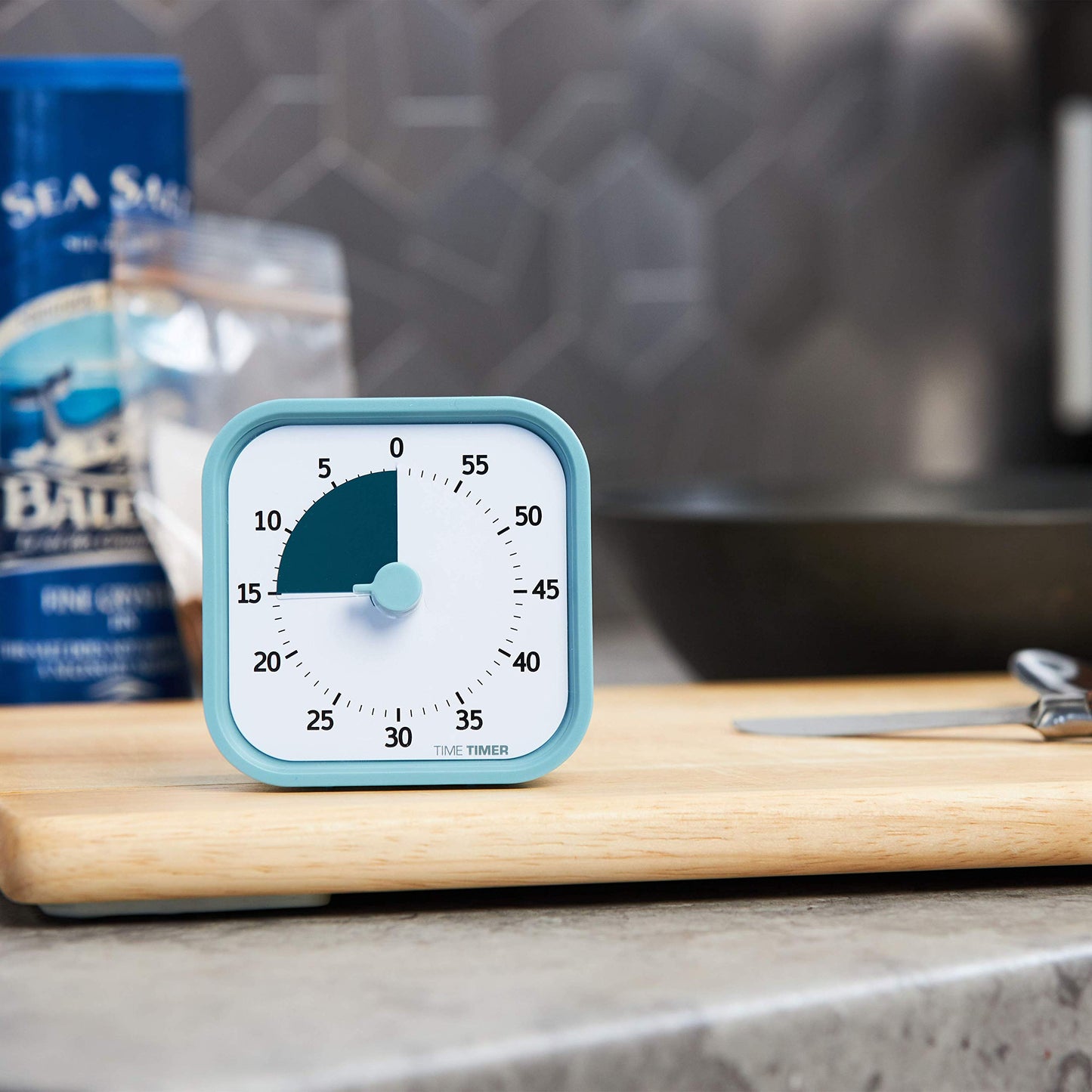 Time Timer MOD 60-Minute Visual Timer, Home Edition, Silent Operation, Study Tool for Homeschool and Office Use (Lake Day Blue)
