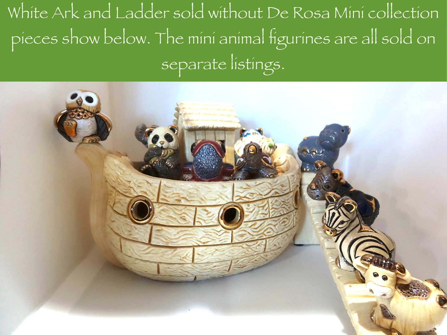 De Rosa Handmade Sculpted Ceramic Mini Cat Figurine Collection M05 - The Minis