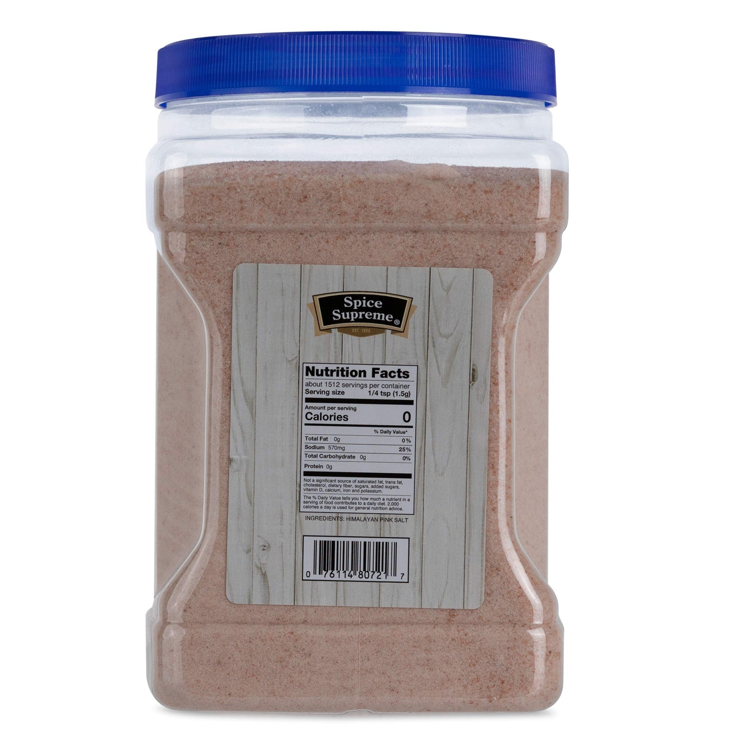 Spice Supreme Pure Himalayan Pink Salt | Pure Crystal Natural Minerals and Nutrients | Natural and Kosher | Fine Grain 5 LB