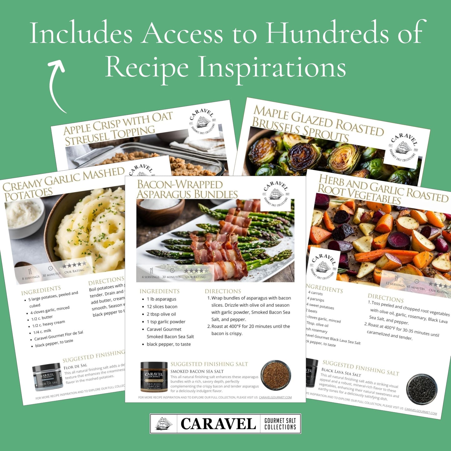Sea Salt Gift Set - Infused & Smoked Salt Sampler Collections - 12 Flavors with Reusable Tins - Great Gifts for Everyone - by Caravel Gourmet