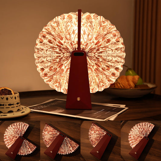 Ba suns Foldable Mood Lamp with Touch Control - 3 Color Changing Portable Atmosphere Light, 2500mAh Rechargeable Battery, 6-8 Hours Lasting, Home Decor Gift for Bedroom, Camping, Party