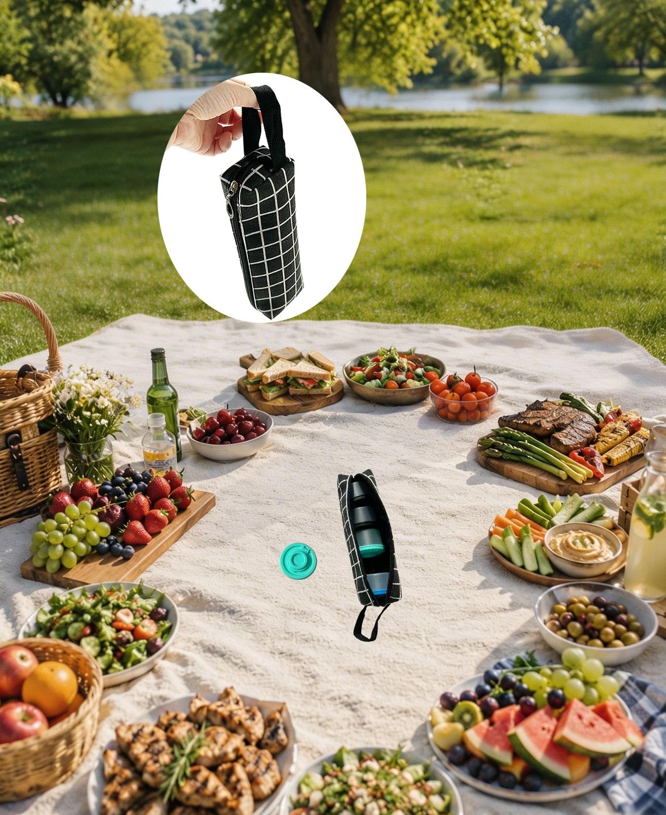 5 Pcs Small Salt and Pepper Shakers with Spice Container Bag, Moisture-Proof and Portable,Travel Salt and Pepper Shakers for Camping Picnic Outdoors Kitchen Lunch Boxes, 3 Colors