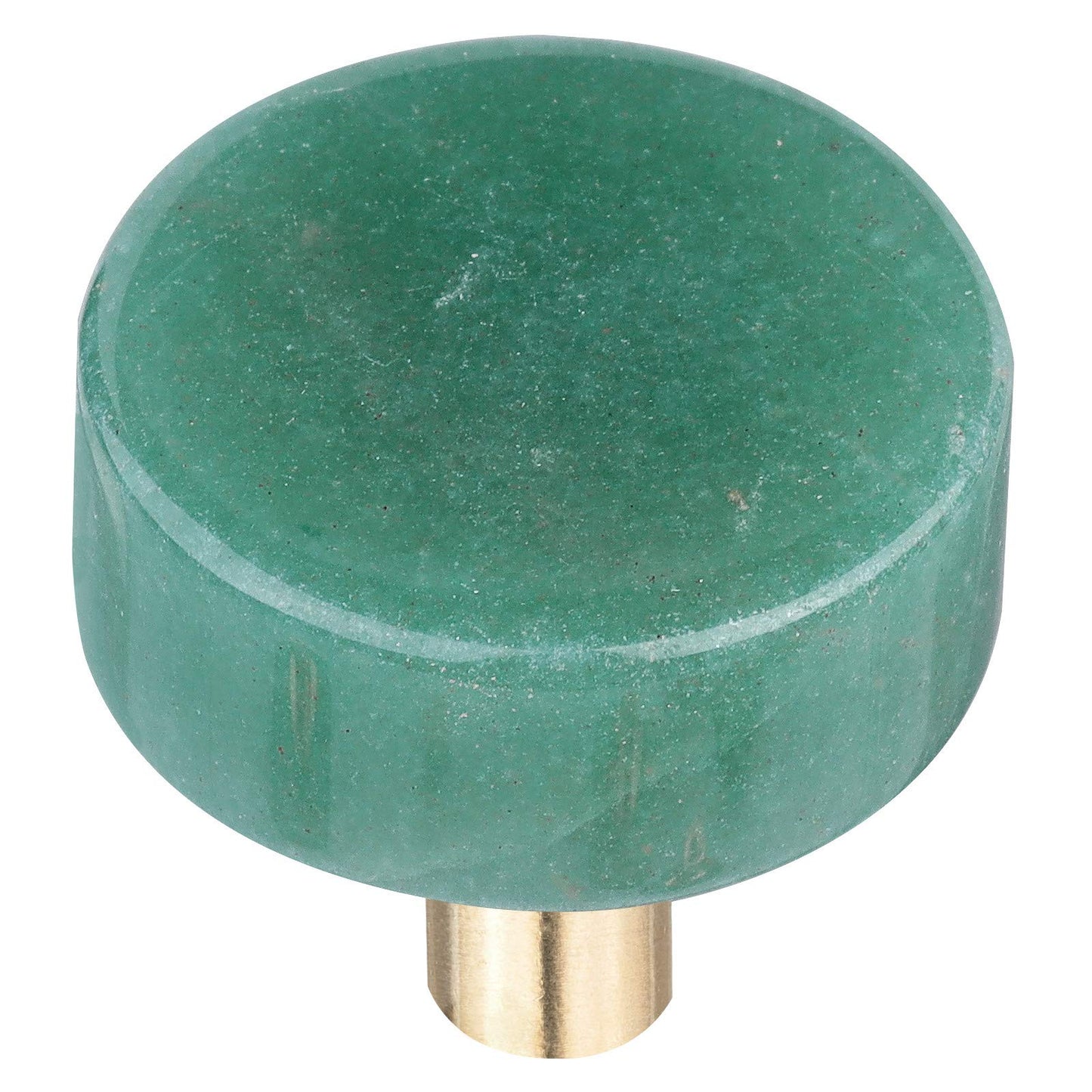 Rockcloud Pack of 2 Natural Crystal Stone Green Aventurine Stone Drawer Knobs Pull Handle Cupboard Dresser Door Pull with Screws Home Decorative Furniture Hardware