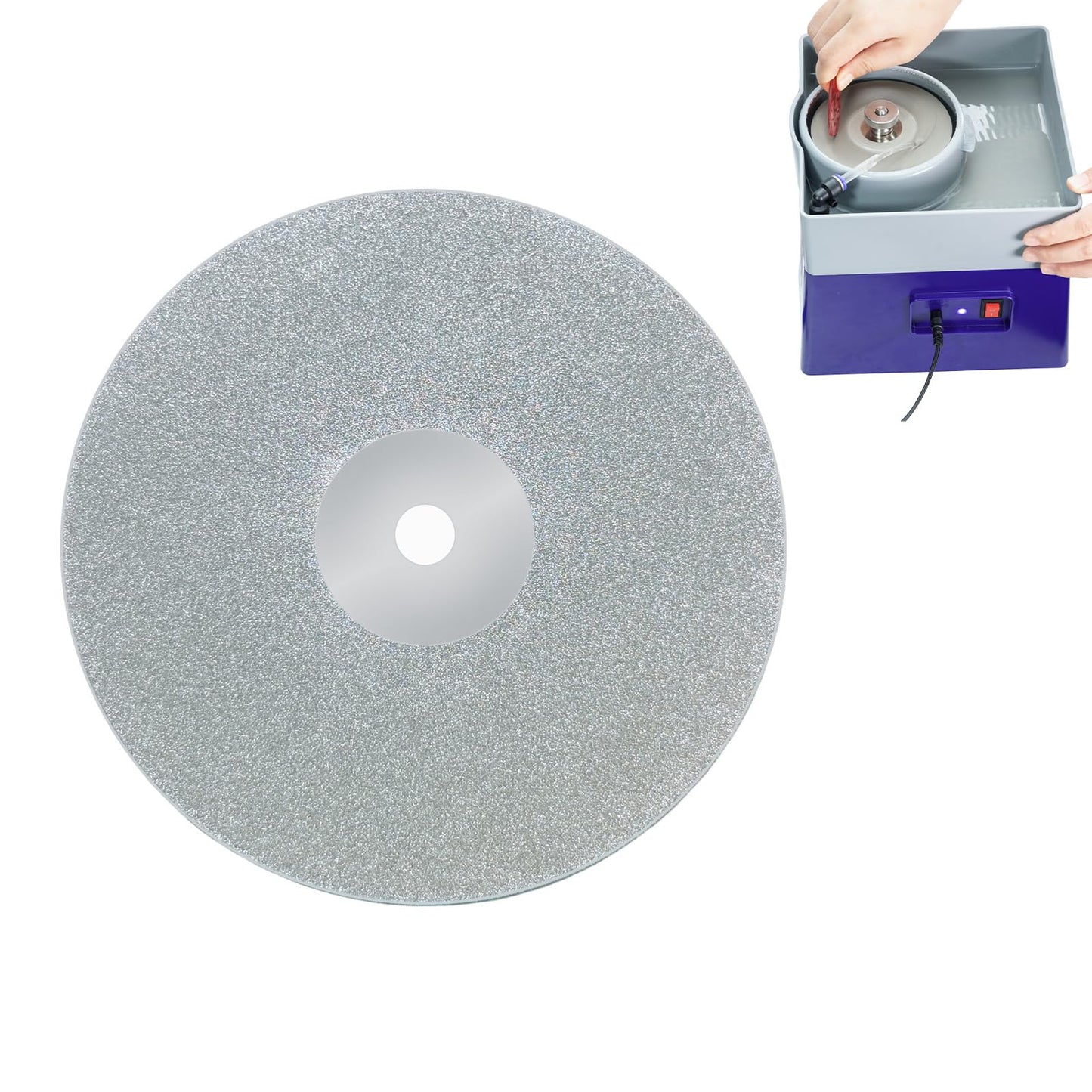 InnoRuland 4-inch Diamond Grinding & Polishing Disc, Flat Blade for Marble, Quartz, Ceramic, Glass