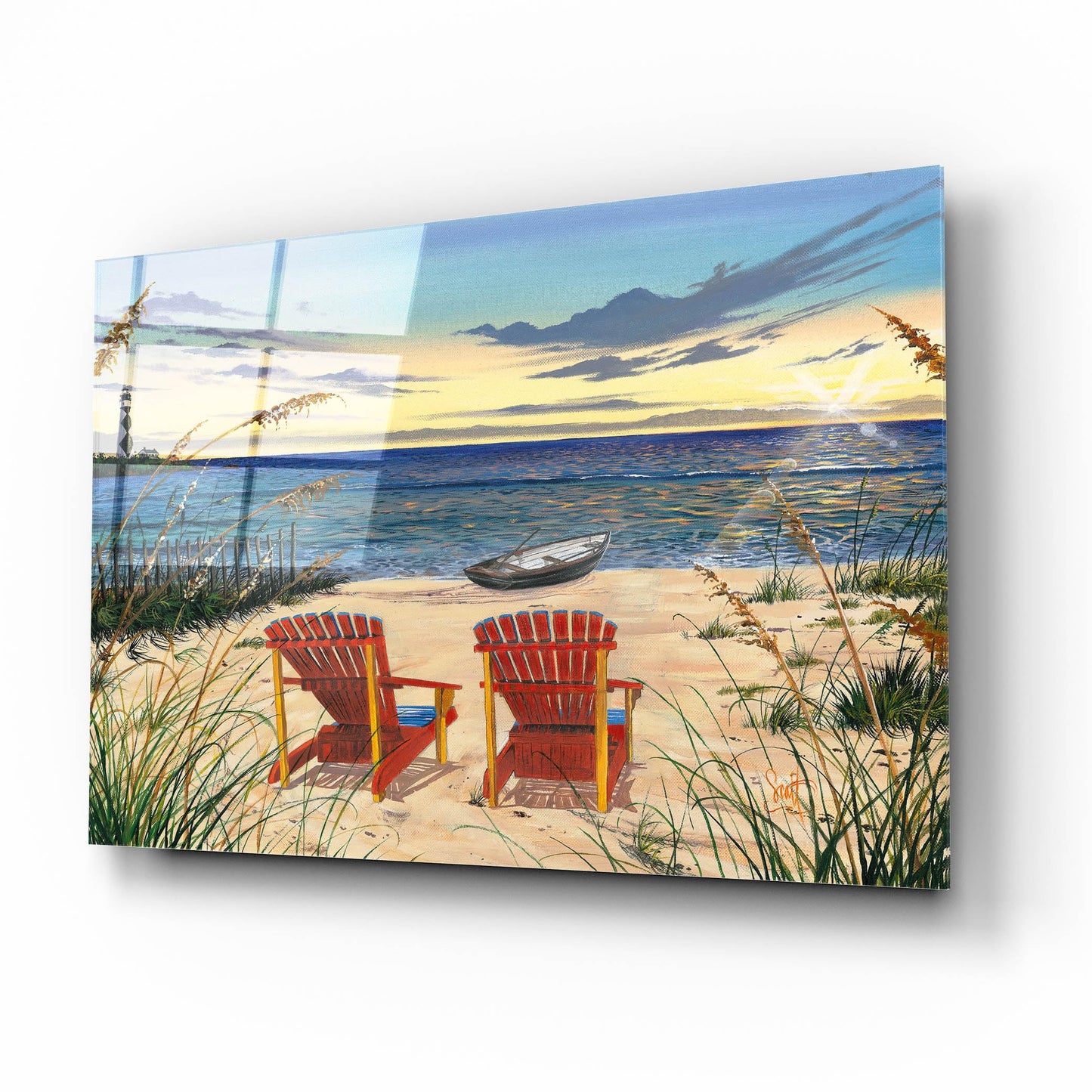Epic Art 'Outer Banks Sunrise' by Scott Westmoreland Acrylic Glass Wall Art, 16" x 12"