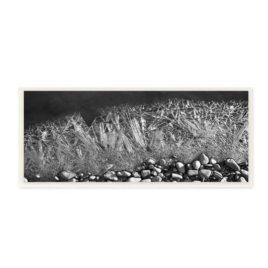 Stupell Industries Frozen Water Crystals Nautical Coast Black White