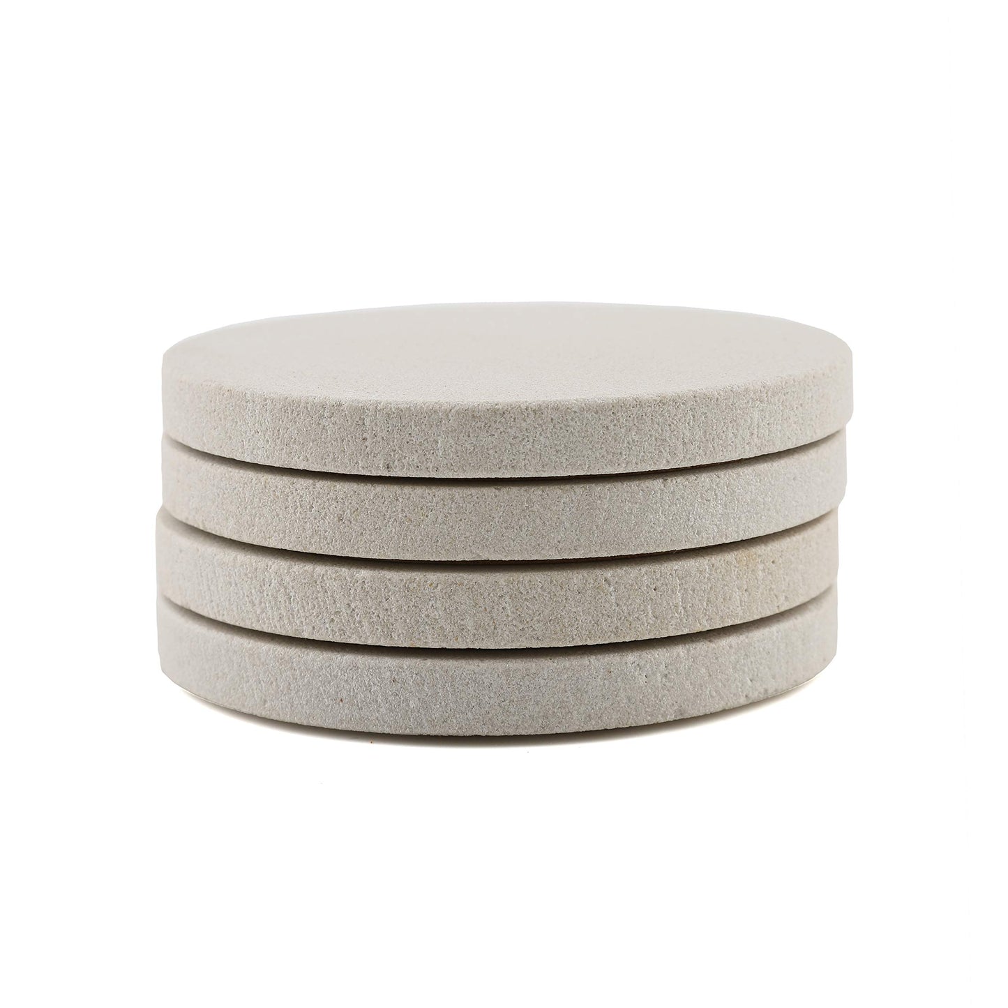 Thirstystone Natural Sandstone Coaster with Protective Cork Backing 4 Pack Eco-Friendly, Absorbent, Easily Wipes Clean