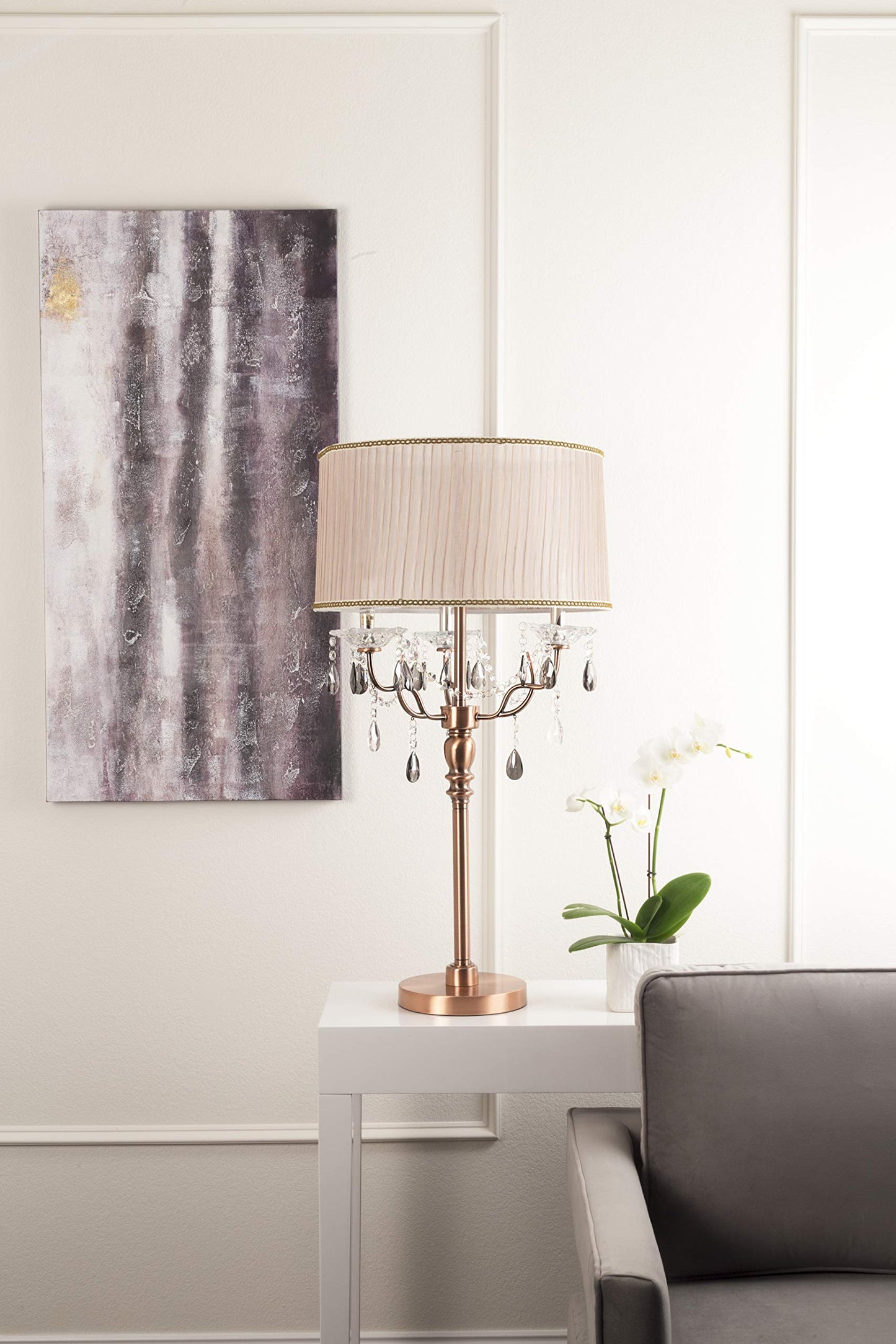 OK-5126t 35-Inch Rosie Crystal Table Lamp