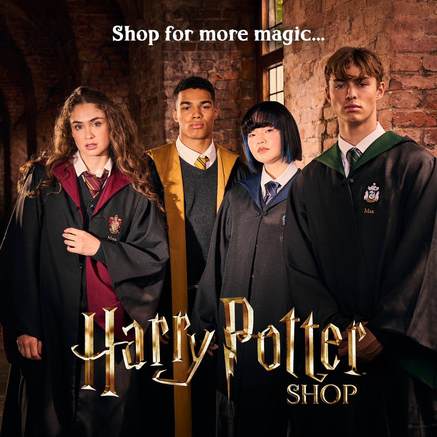 Harry Potter Griffin Stairwell Wand Collection - Hogwarts Grand Staircase Gargoyle Inspired - Display Box - Ideal for Fans & Collectors - Not a Toy