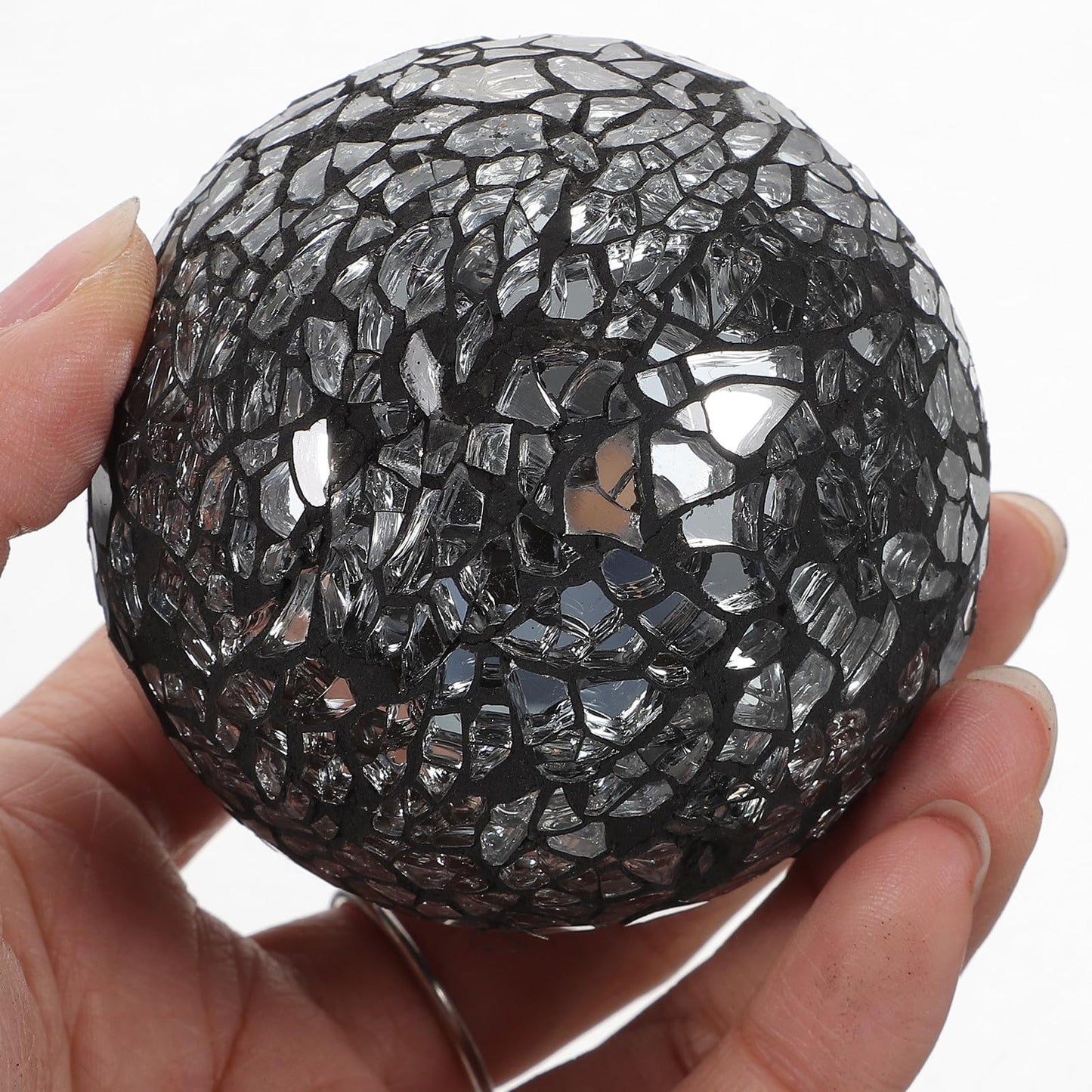 BESPORTBLE 4Pcs Mosaic Decorative Sphere Balls 2.36 Inch Tabletop Ornament Set for Wedding Centerpiece Home Decor and Desktop Accessories