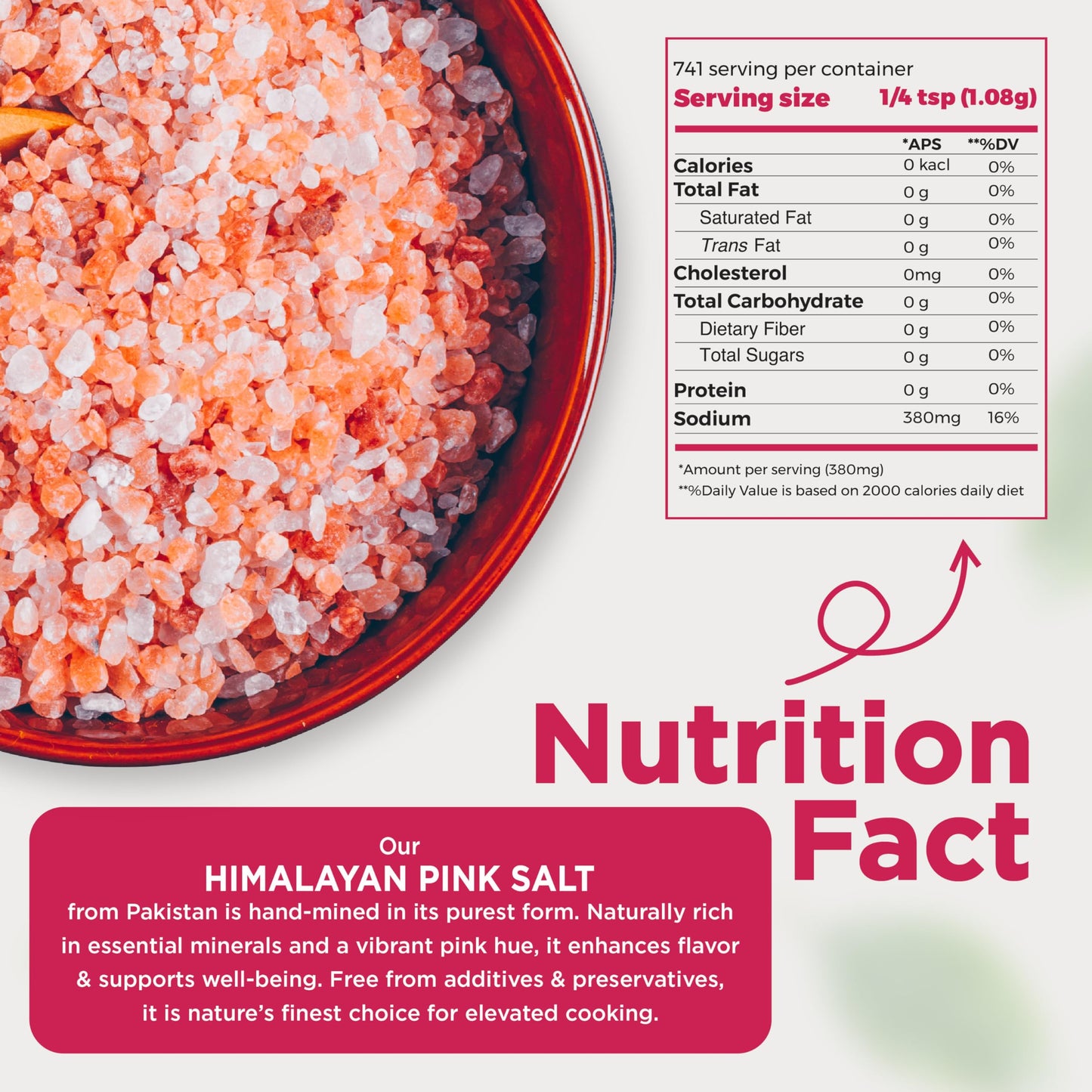 PURE NATURE Himalayan Pink Salt Coarse Grain 5 lb Bulk Bag – Natural Pink Himalayan Rock Salt for Grinder Refill, Cooking, and Seasoning, Coarse Pink Salt Crystals from Pakistan, Non-GMO