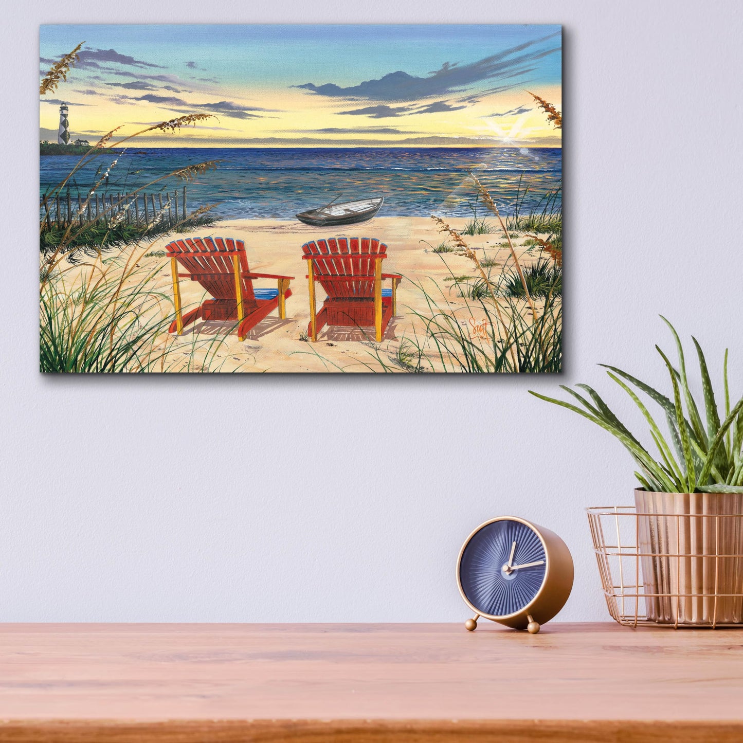 Epic Art 'Outer Banks Sunrise' by Scott Westmoreland Acrylic Glass Wall Art, 16" x 12"