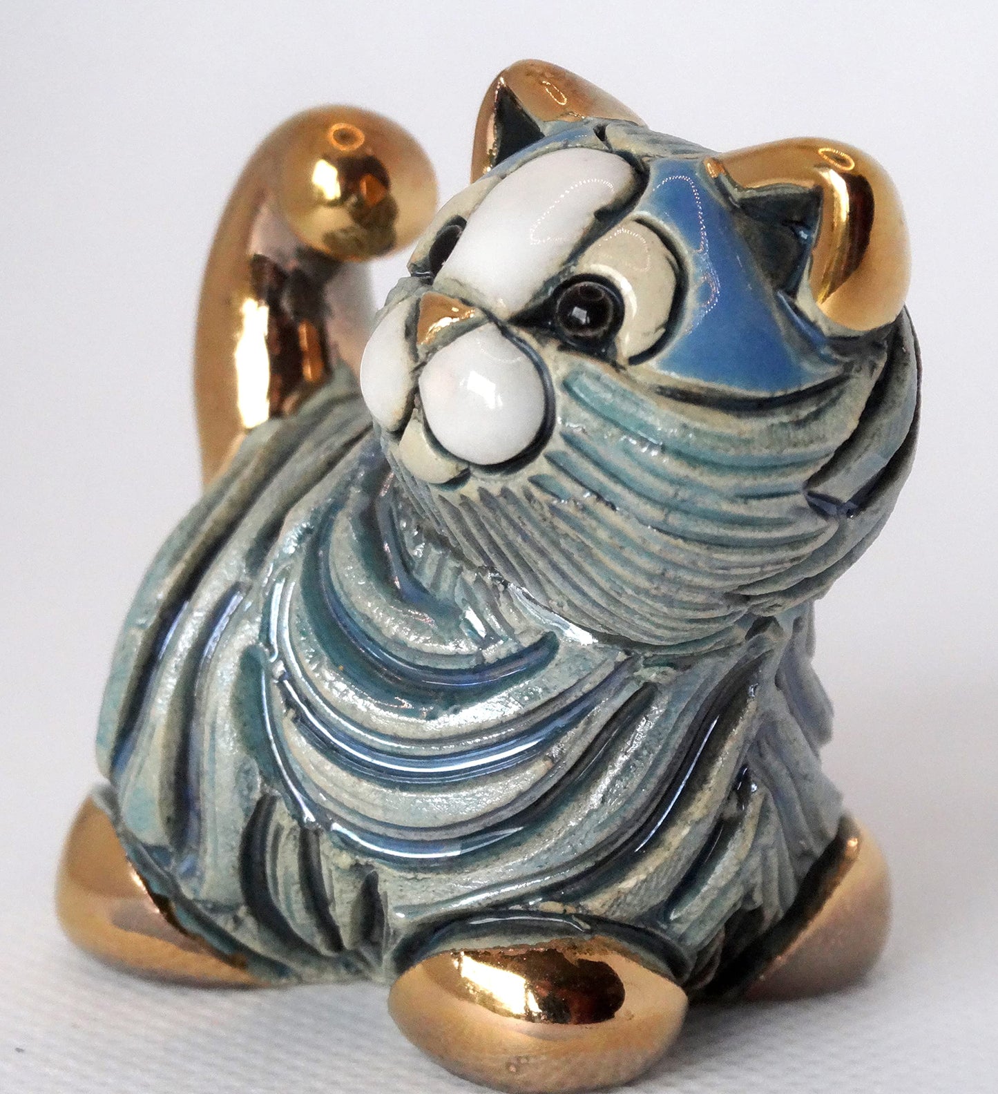 De Rosa Handmade Sculpted Ceramic Mini Cat Figurine Collection M05 - The Minis