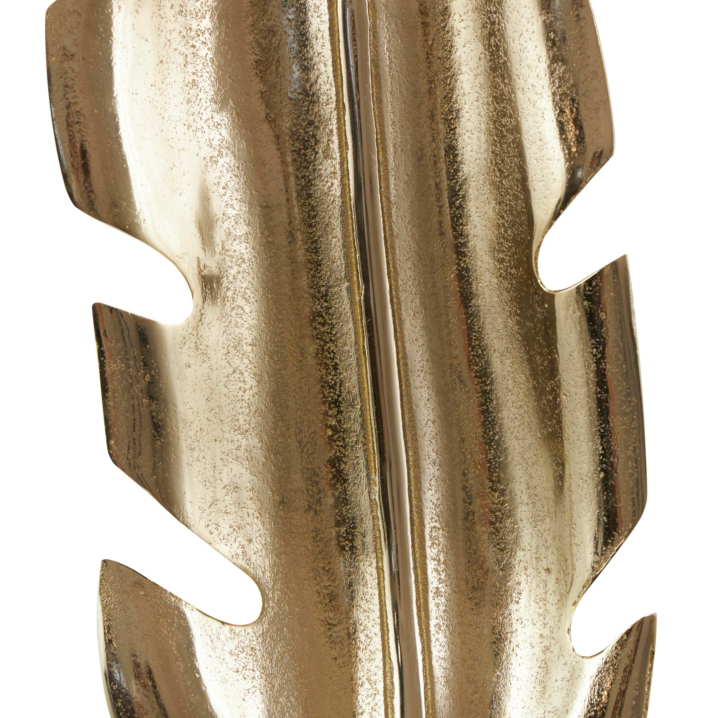 CosmoLiving by Cosmopolitan Aluminum Metal Bird Decorative Sculpture Feather Home Decor Statue with Black Marble Base, Accent Figurine 8" x 4" x 33", Gold