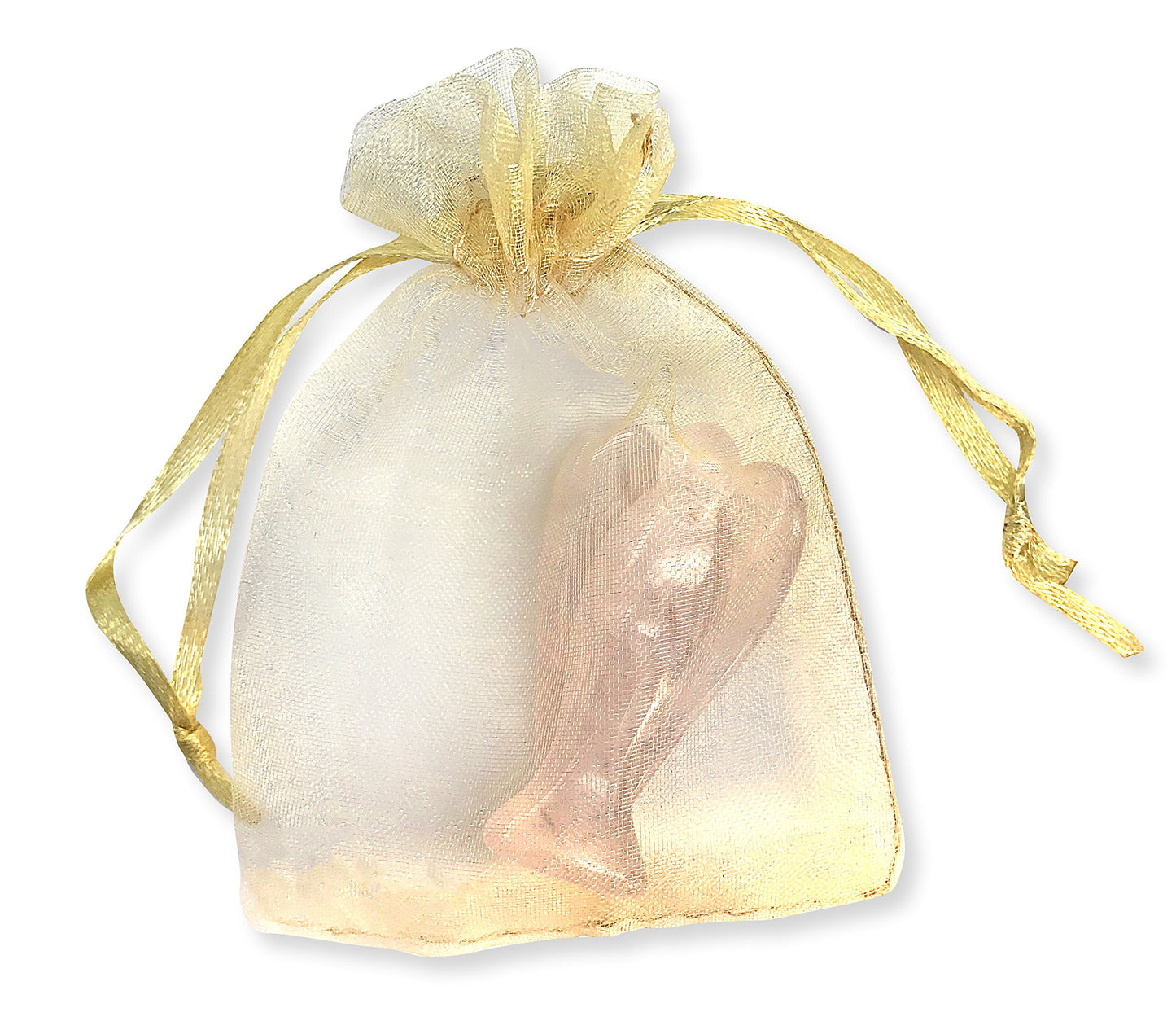 Earth Therapy Pocket Guardian Angel with Serenity Prayer Card - Pink Healing Stone Figurine - Rose Quartz