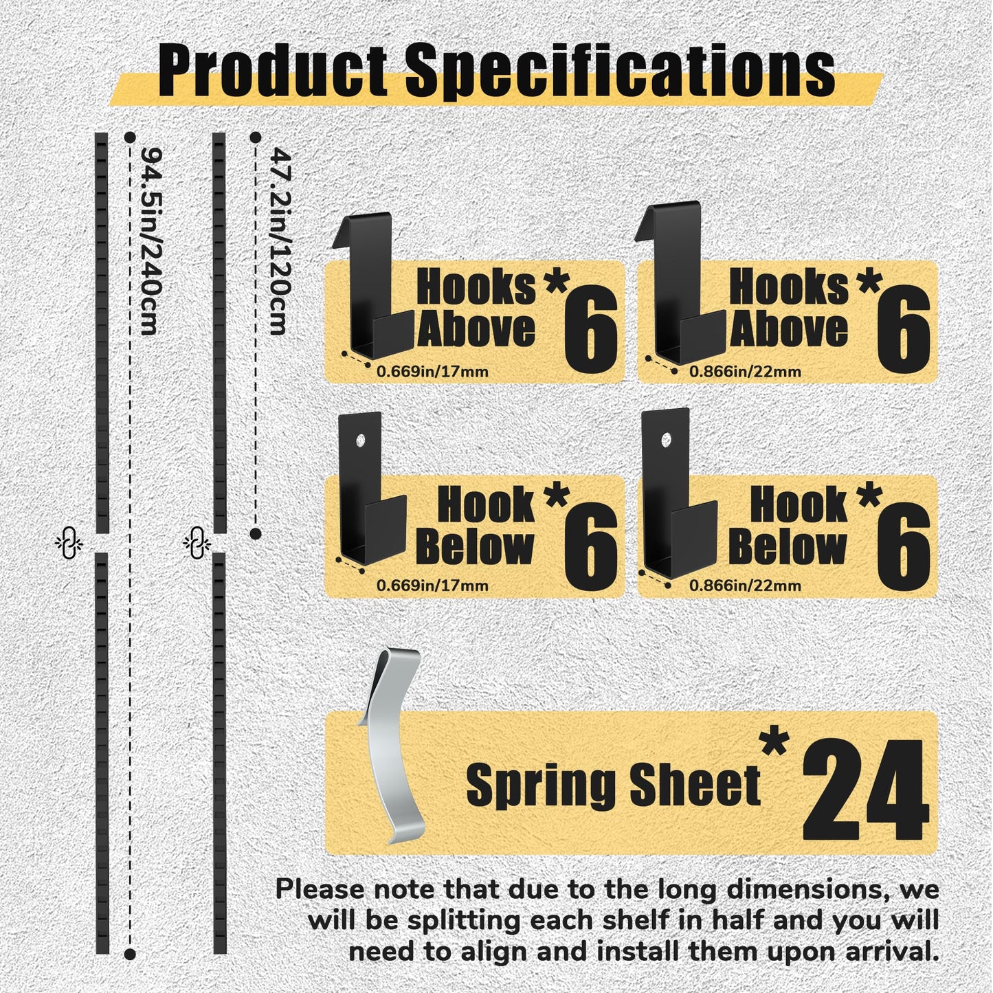 lukar Tile Board Display Rack, Wall Mounted Tile Display Rack, Tile Sample Organizer, Tile Display Stand for Retail Stores,Trade Show,Vendor Booth Display Items Large Format Tile Sample Storage
