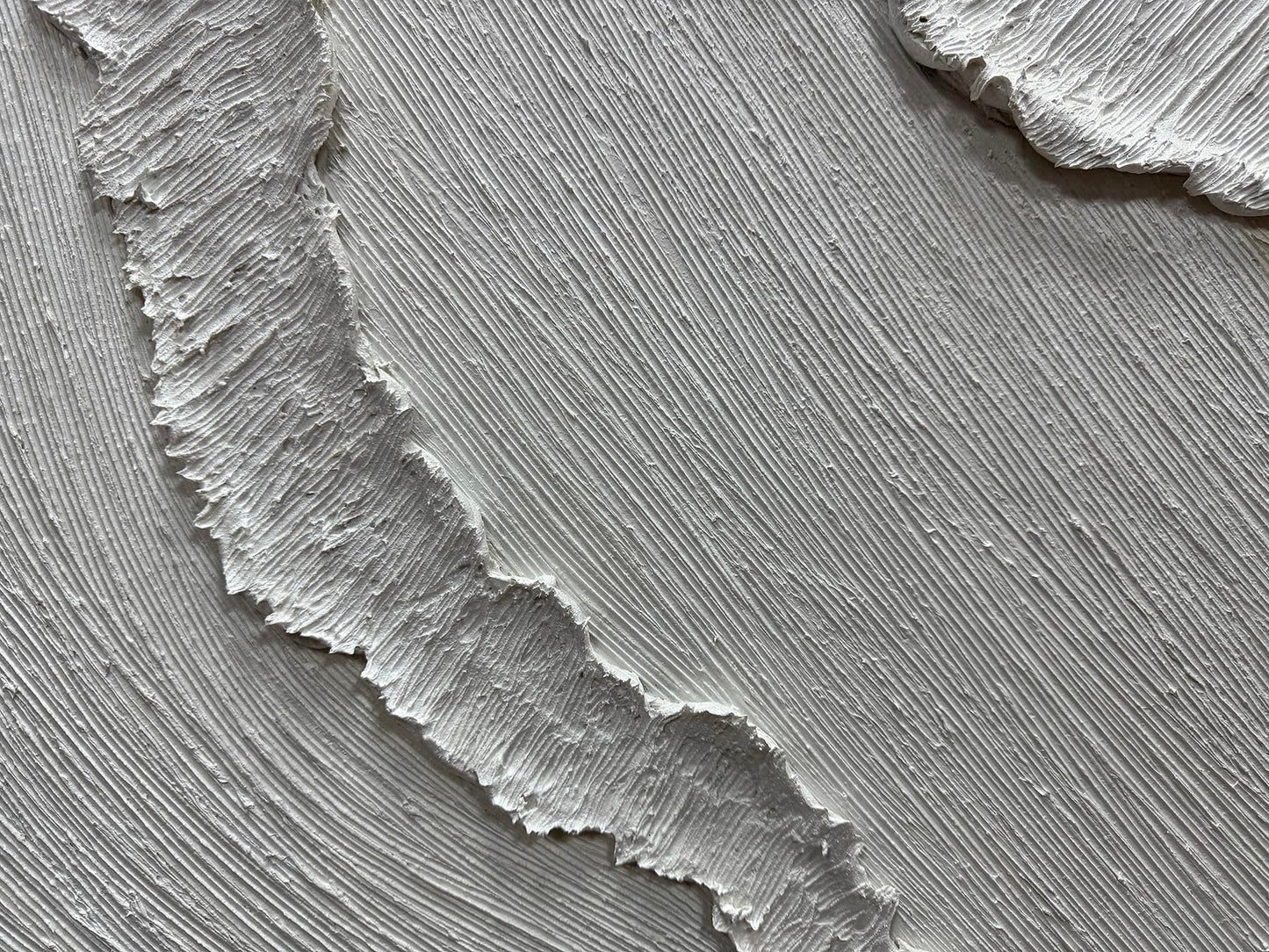 Yotree Modern Abstract Textured Wall Art, White Sand Beach Waves, 24x36 inches, Wooden Frame Ready to Hang (White waves)