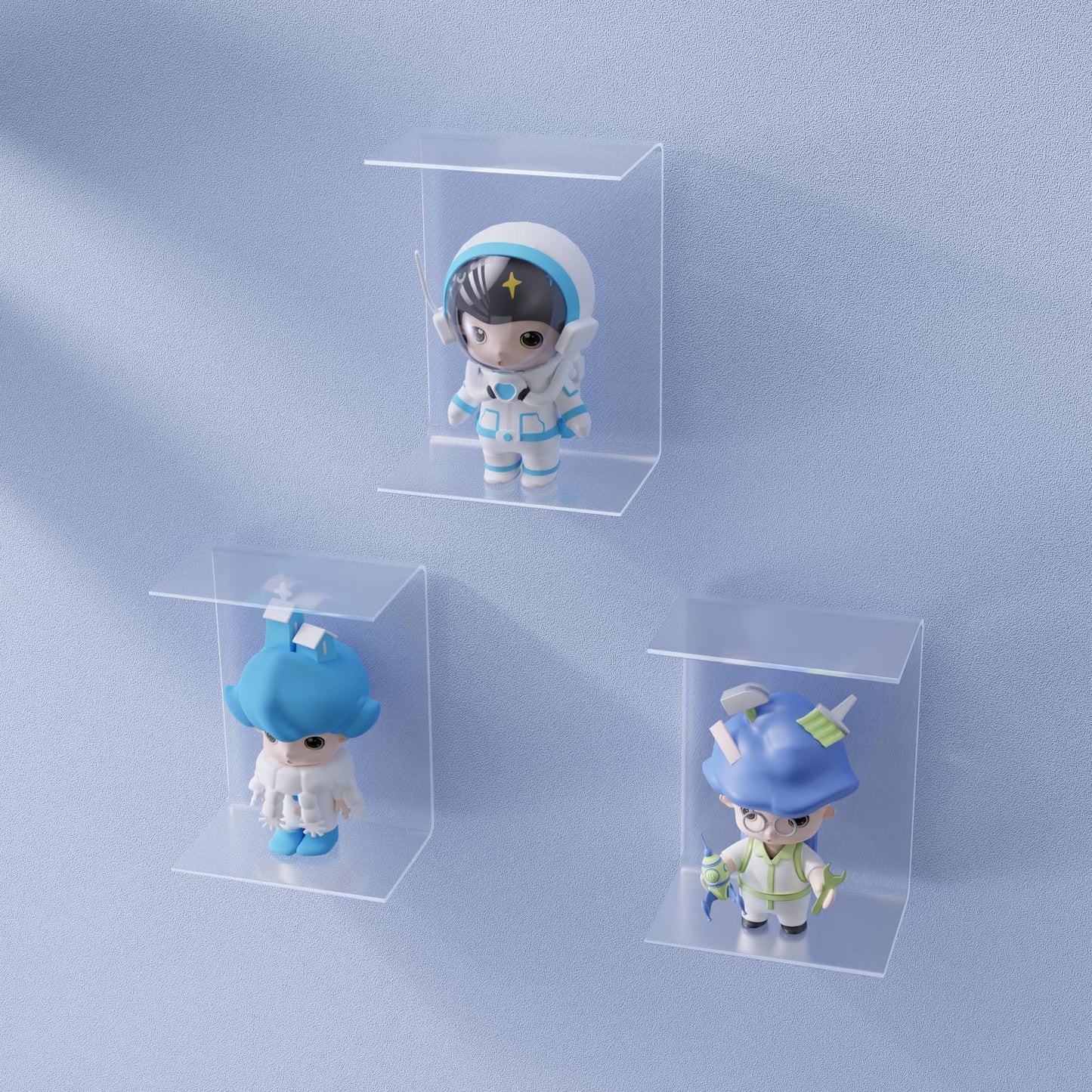 CLAY TONIC 12-PC Clear Acrylic Display Risers for Funko POP figures,Retail Display, Display Riser Shelf Showcase Fixtures for Jewelry(2''x3''x4'') (12 PC)