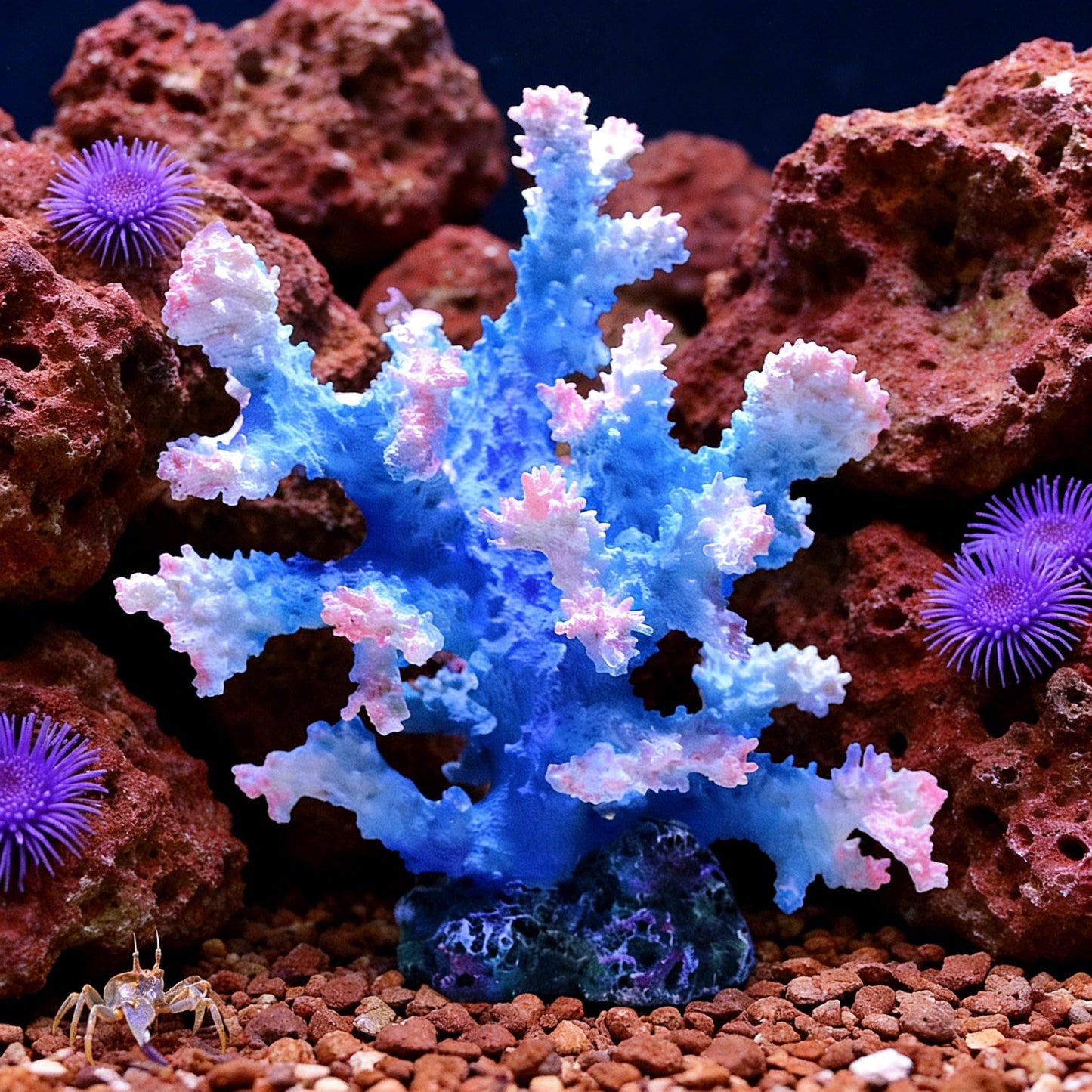 Generic Artificial Coral Reef Aquarium Ornament, Polyresin & Plastic Fish Tank Decoration for Marine Landscape, Beach Coastal Coral Statue Sculpture for Home Bathroom Desktop Shelf, Marine Themed Gift