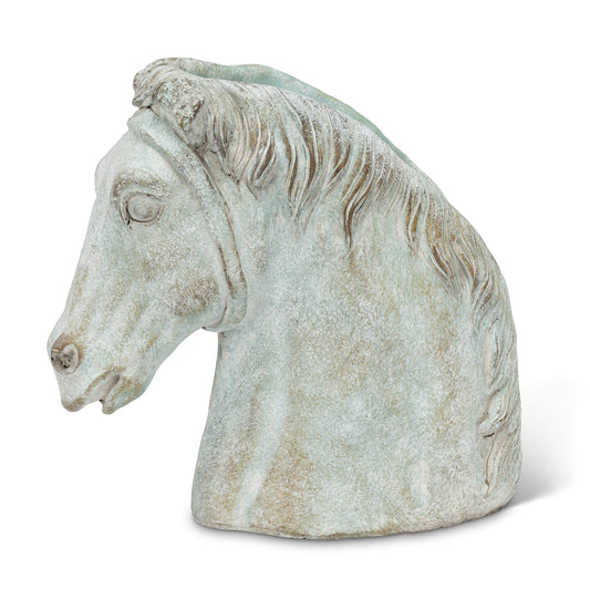 Abbott Collection Athens Horse Head Planter