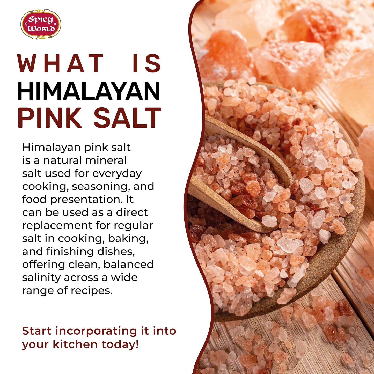 Himalayan Pink Salt Fine Grain 7 LB Jar - Pure & Natural, Mineral-Rich, For Cooking, Seasoning, Baking, Table Use - By Spicy World