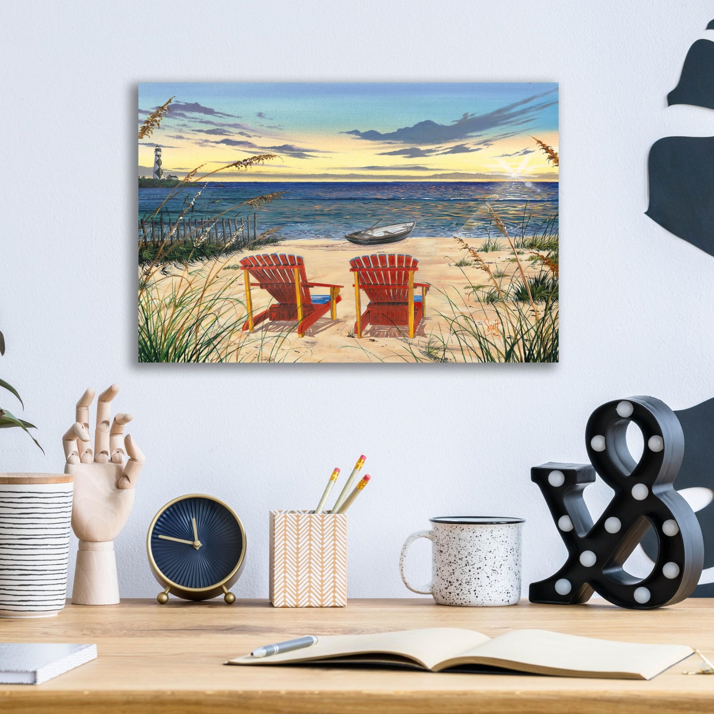 Epic Art 'Outer Banks Sunrise' by Scott Westmoreland Acrylic Glass Wall Art, 16" x 12"