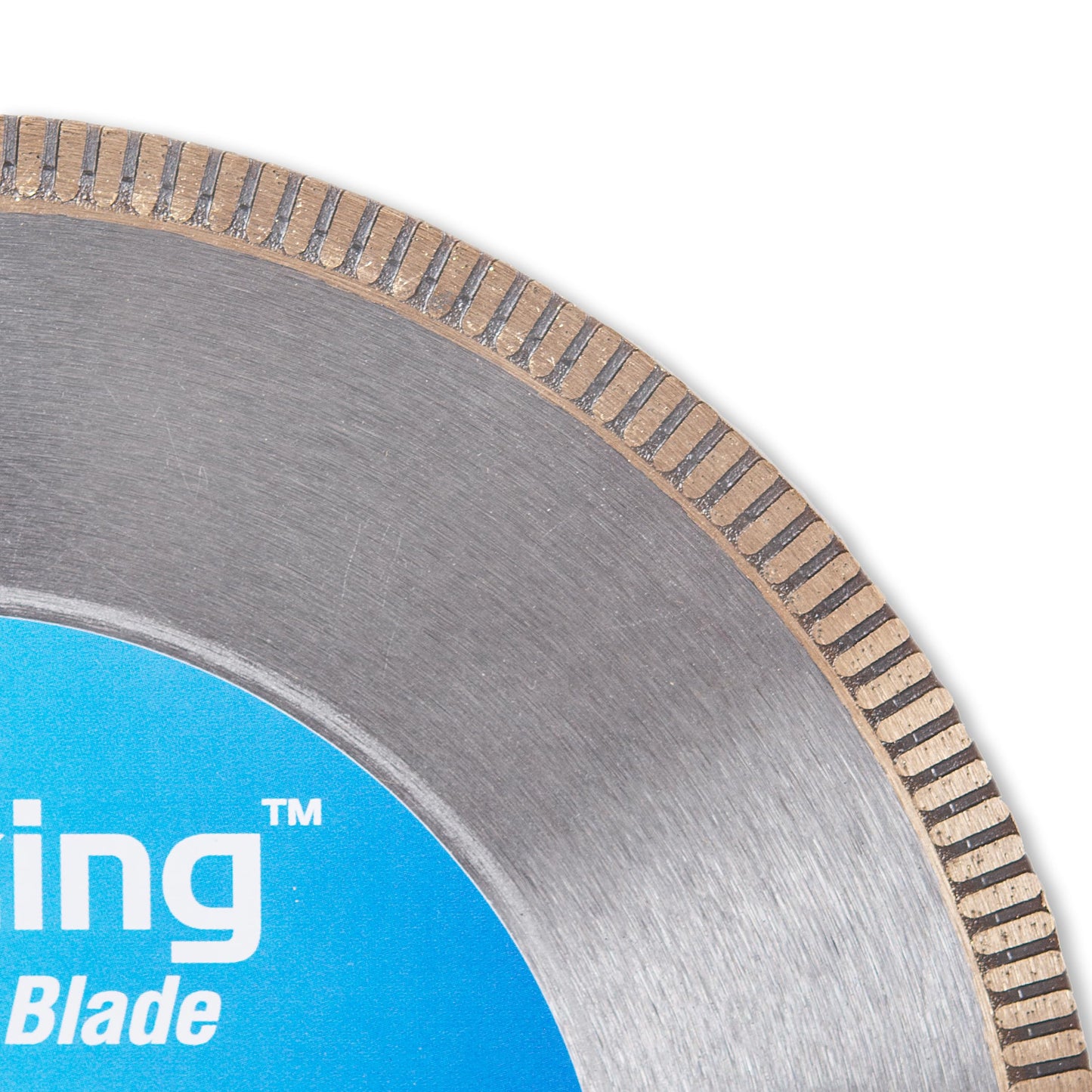 Gemking Lapidary Saw Diamond Blade, 10-inch, Ultra-Thin Notched Rim for Gemstones, Agate, Geodes (10" X .040 X 5/8" Arbor)